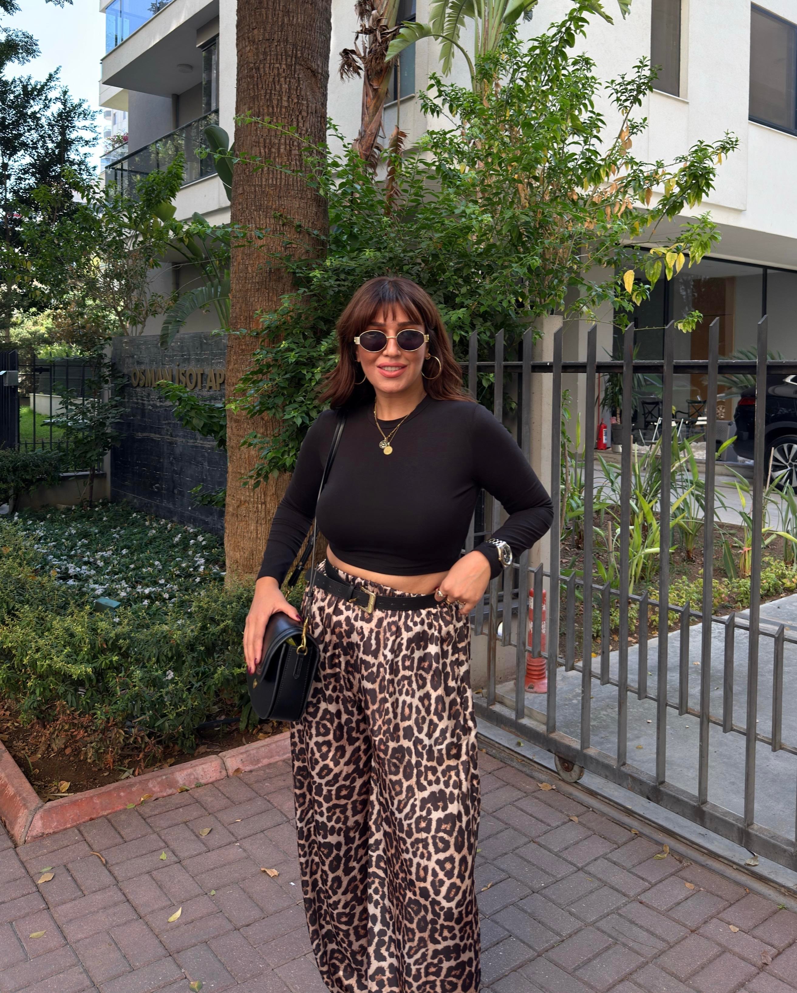 Crop bluz siyah
