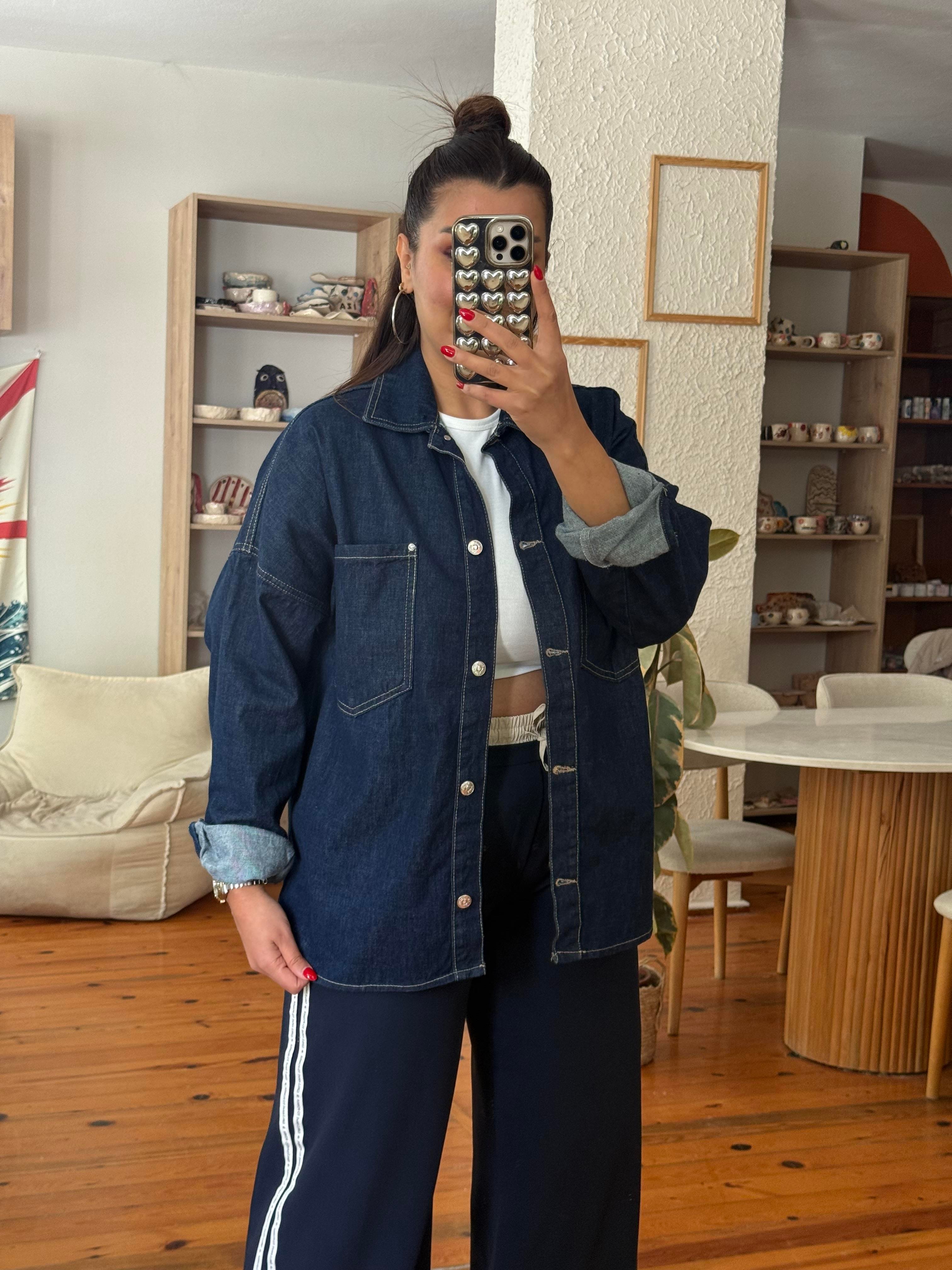 Denim Gömlek Lacivert