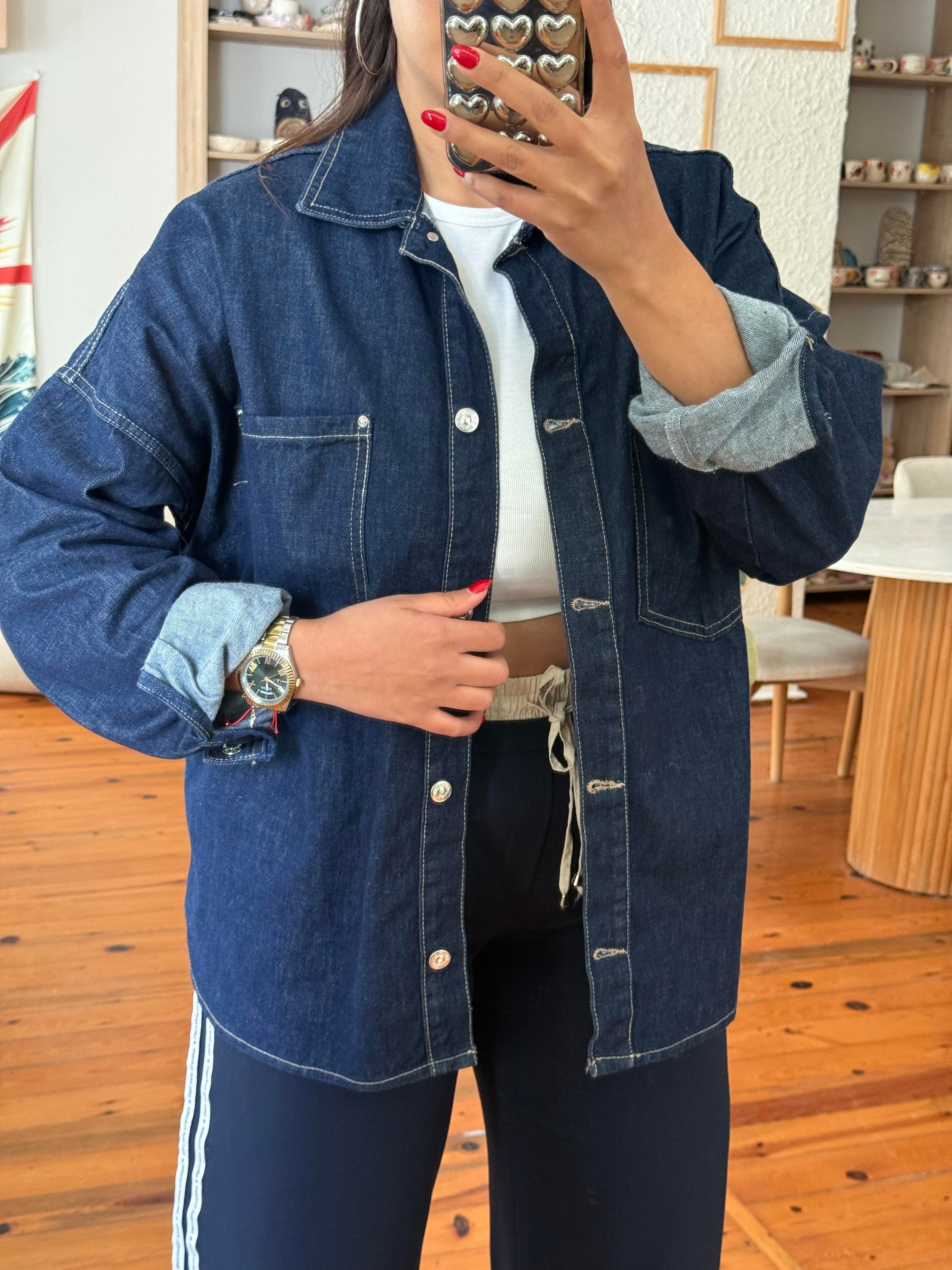 Denim Gömlek Lacivert