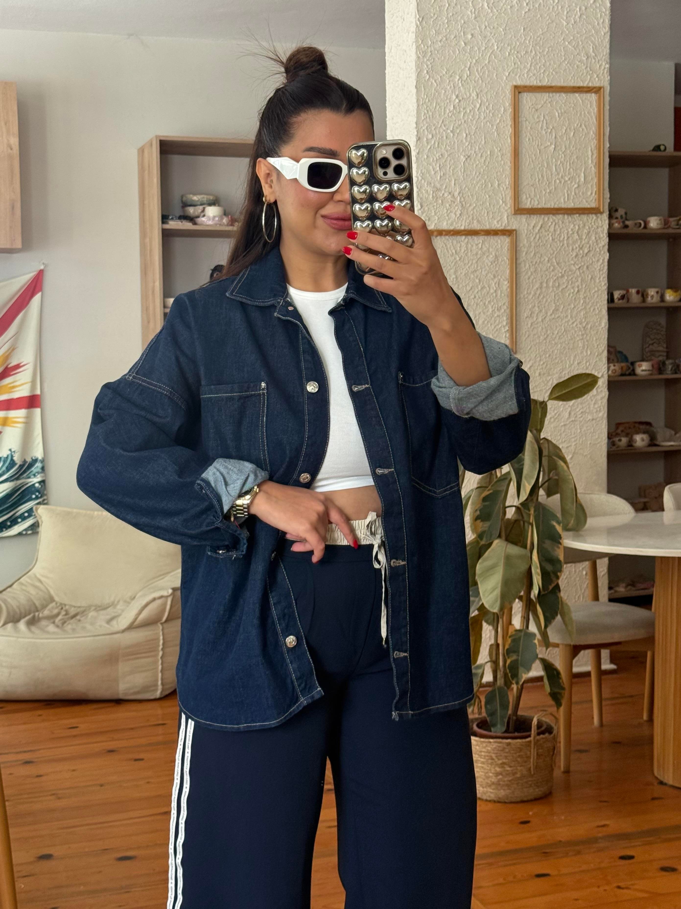 Denim Gömlek Lacivert