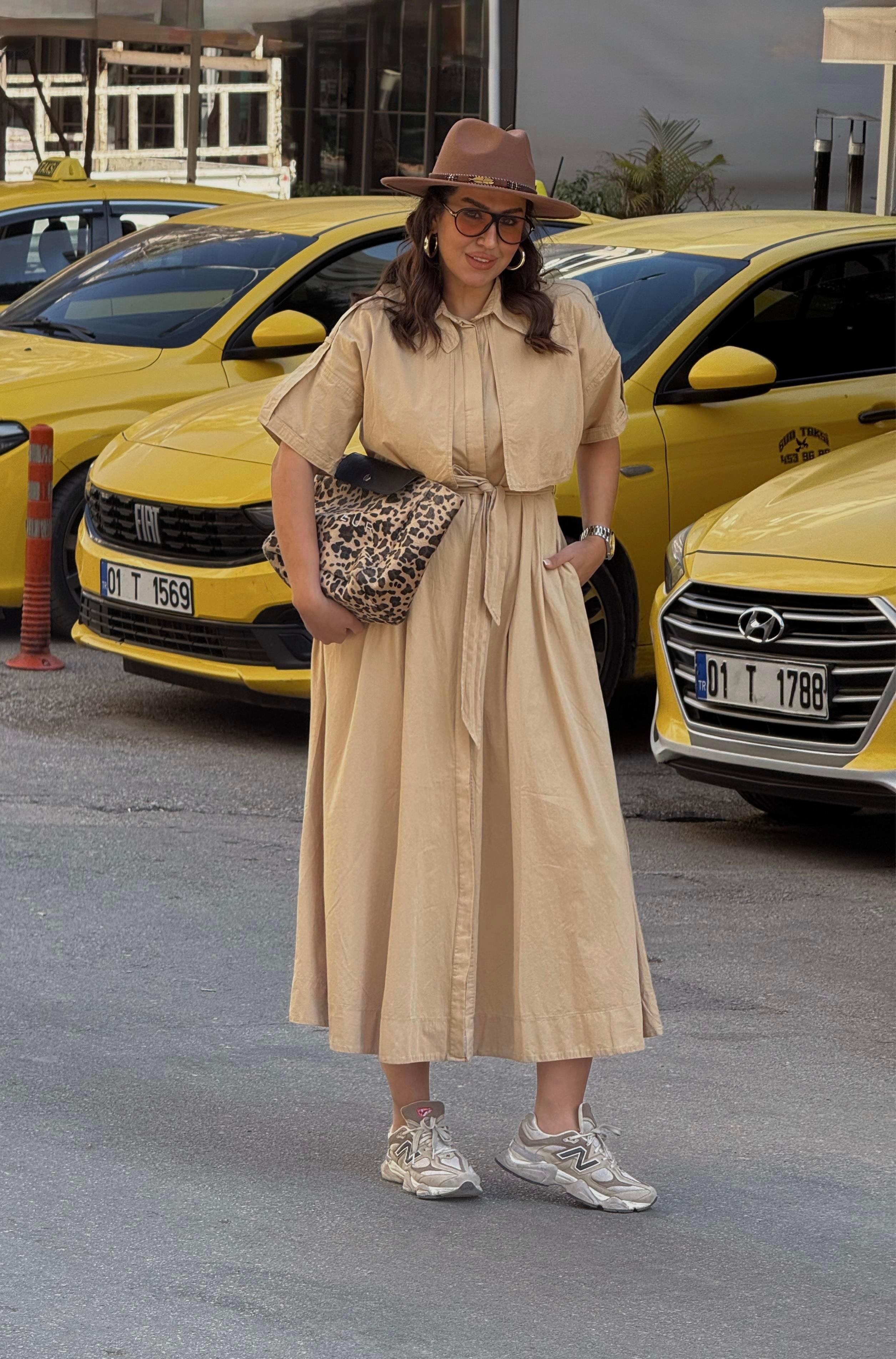 Elbise Camel