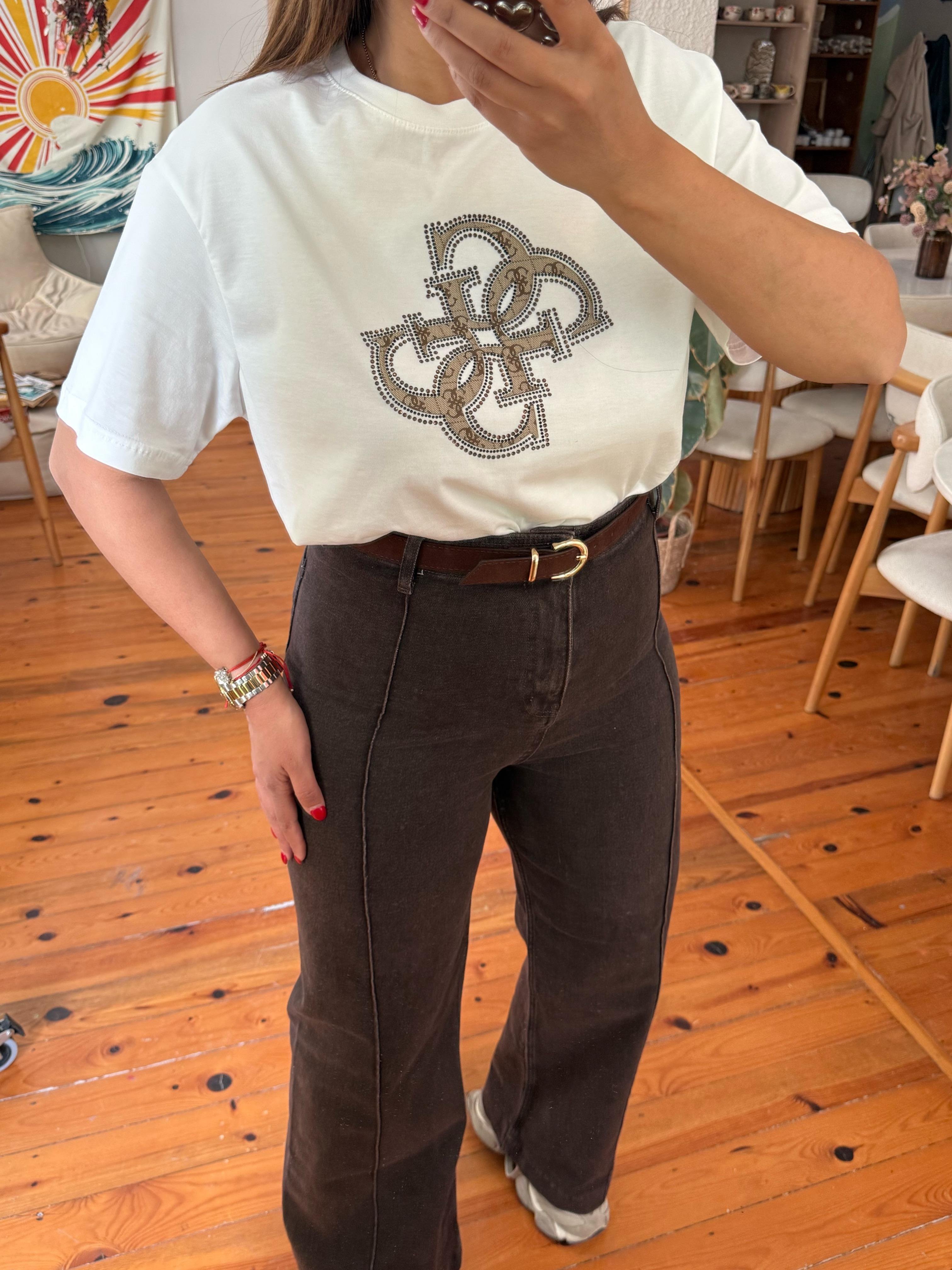 Guess T-shirt Beyaz