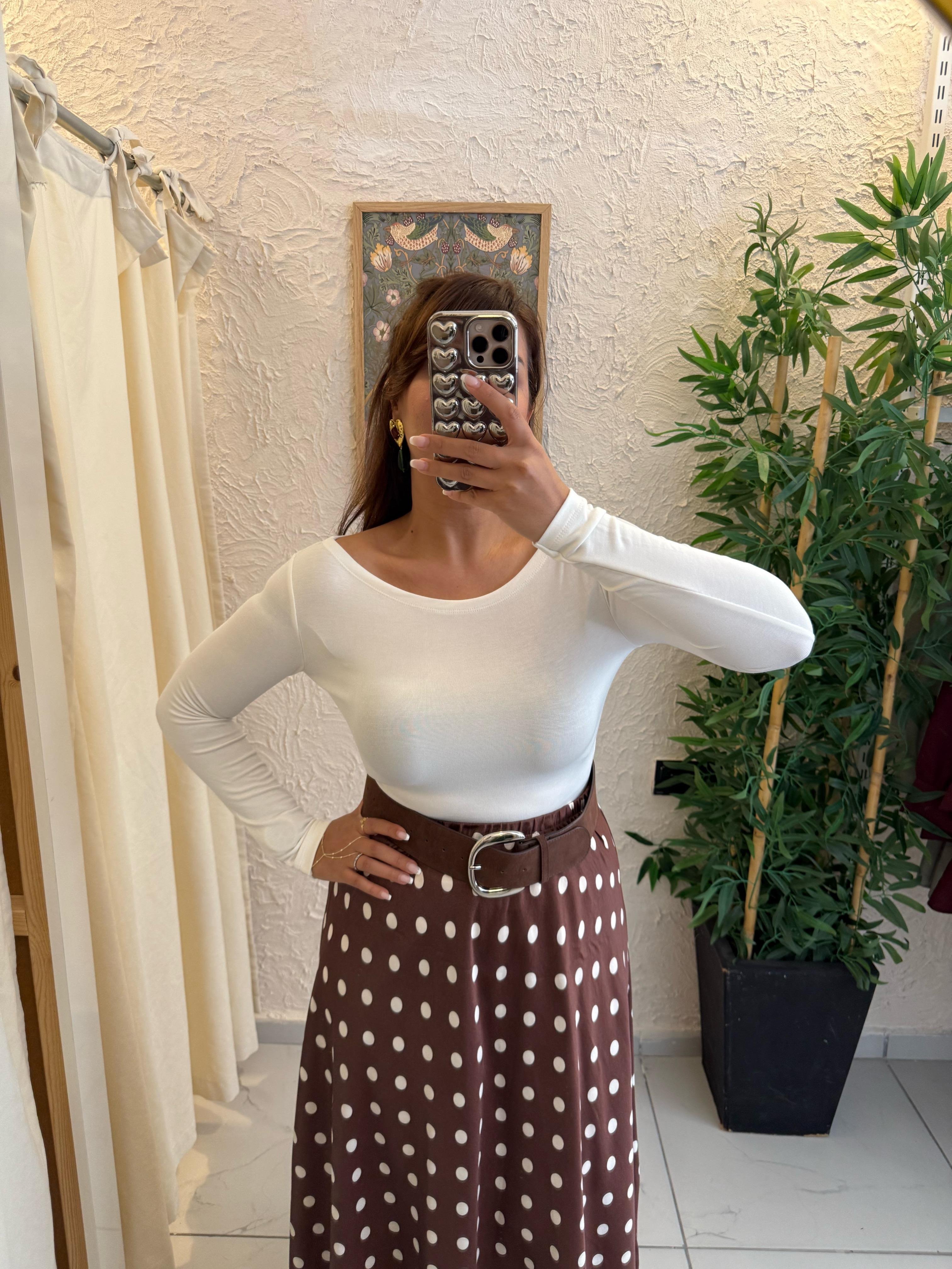 Kayık Yaka Body Krem 