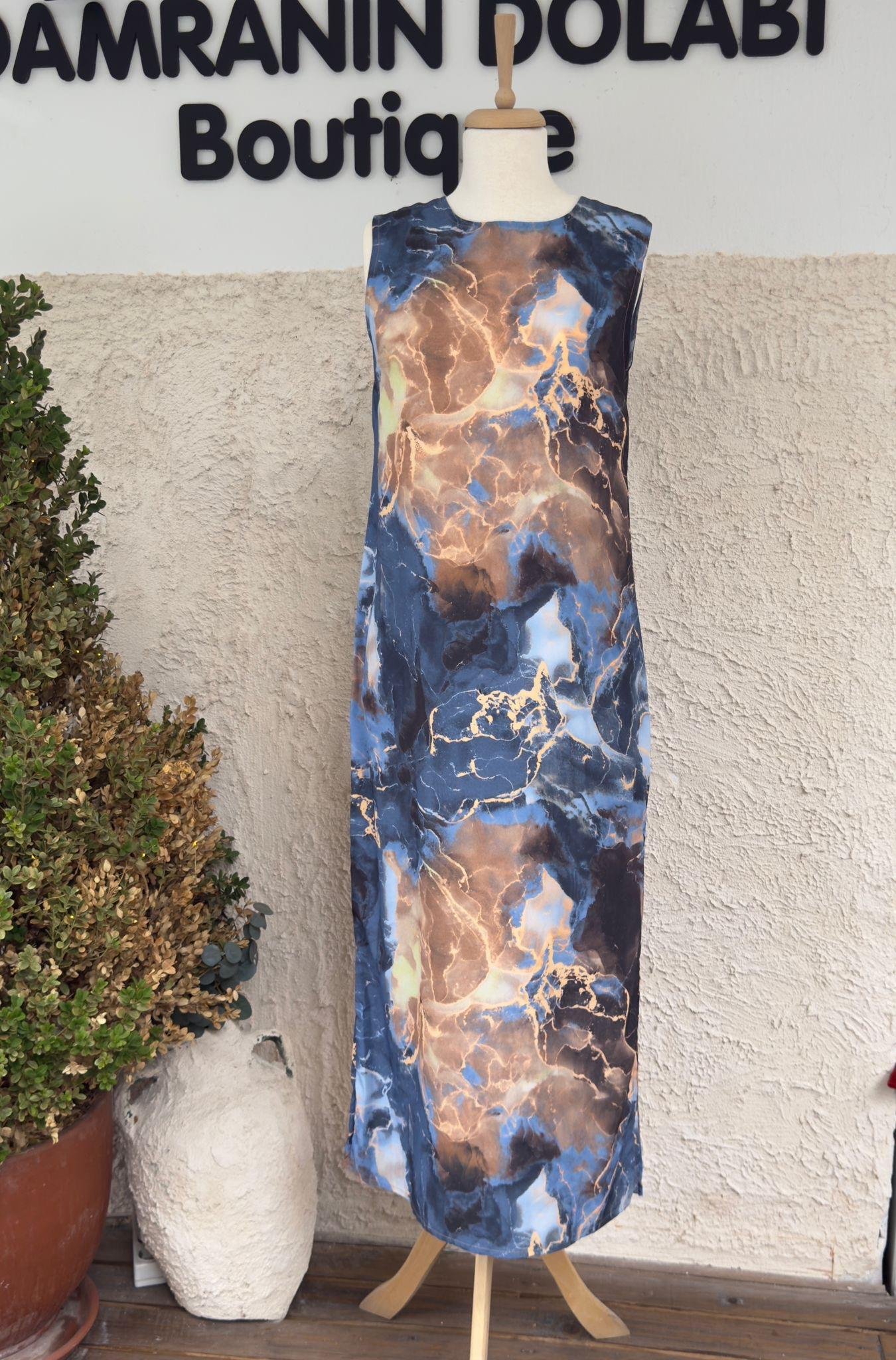 Kolsuz Batik Elbise