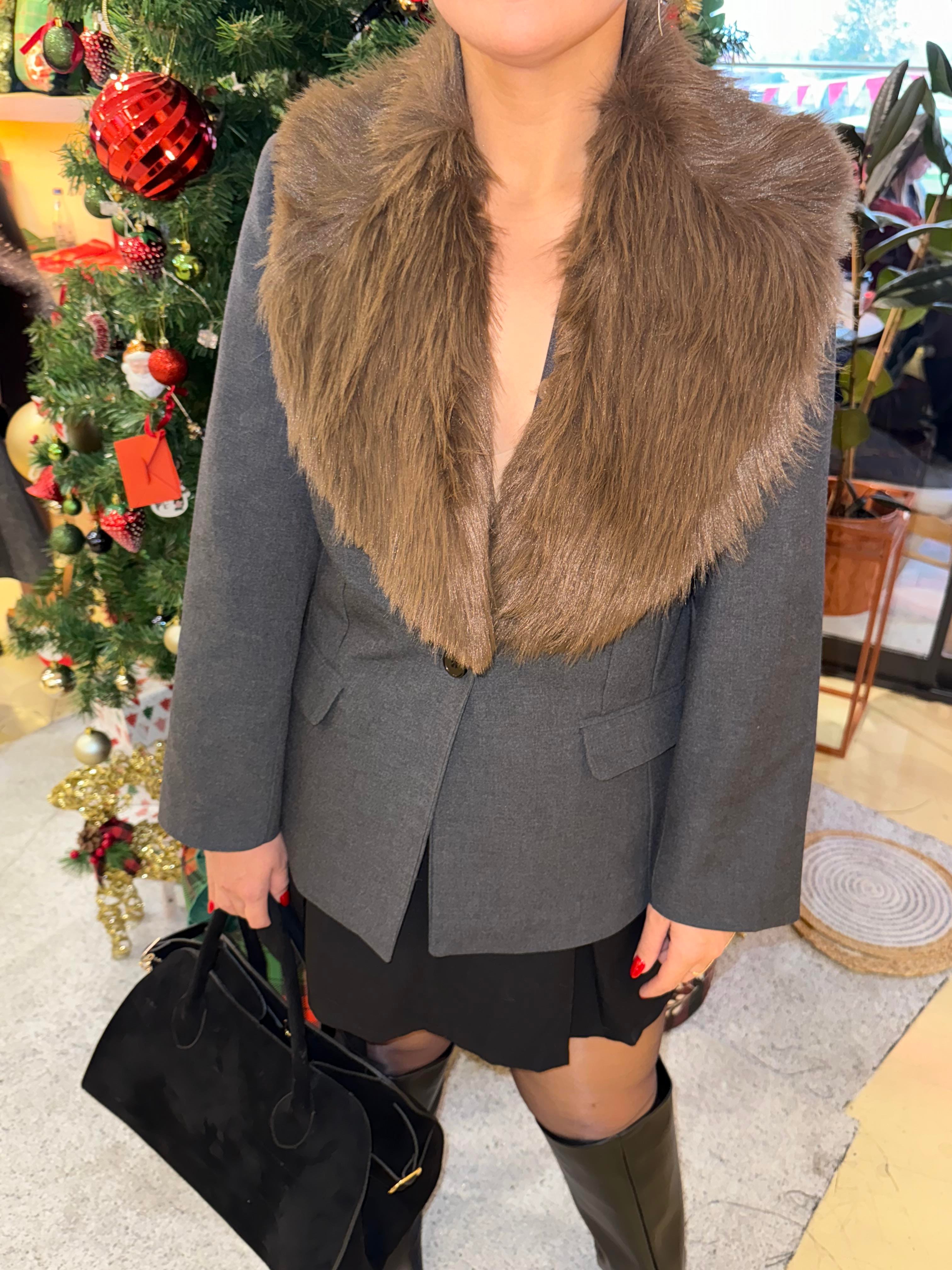 Kürklü(çıkarılabilir)Blazer Ceket