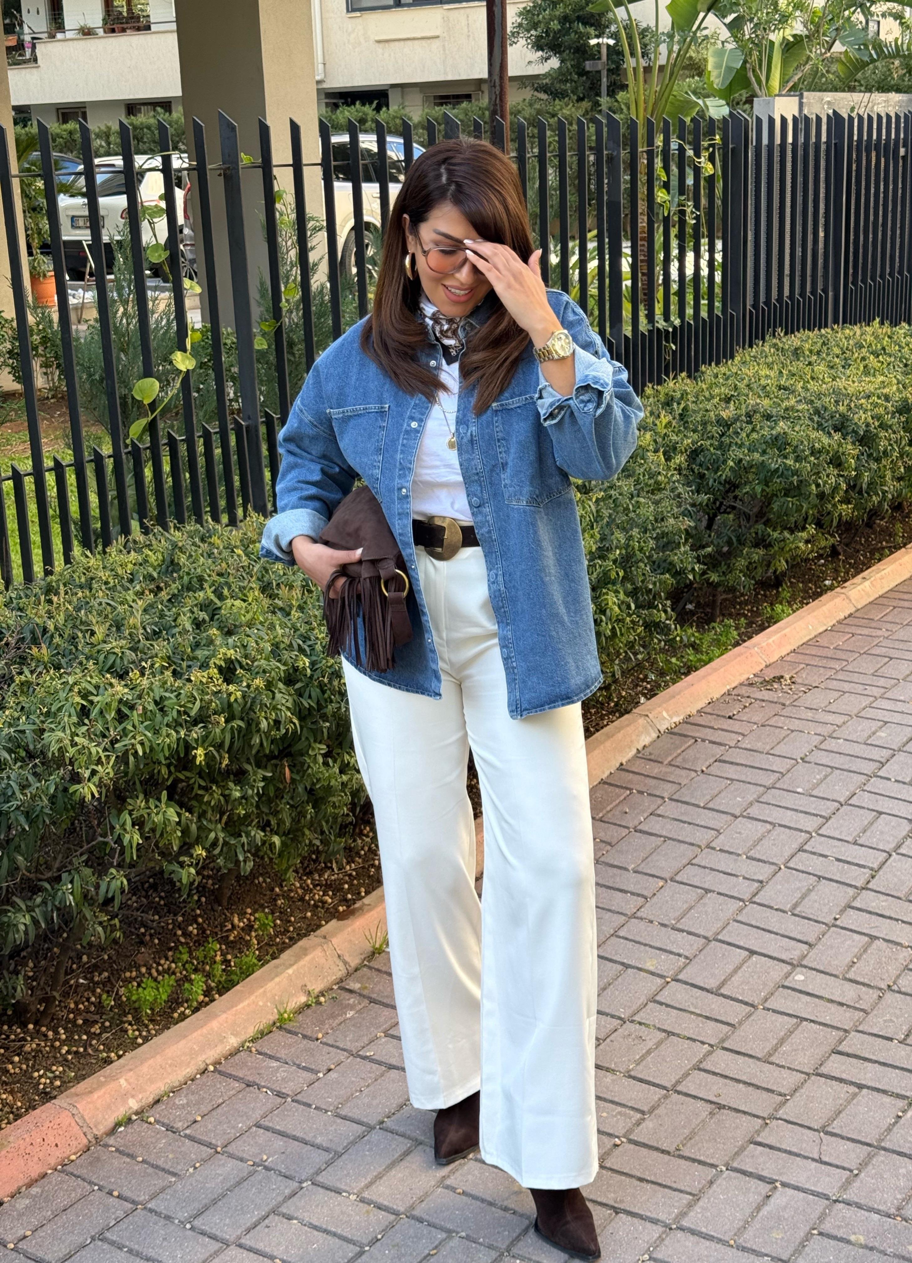 Marka Denim Gömlek Mavi