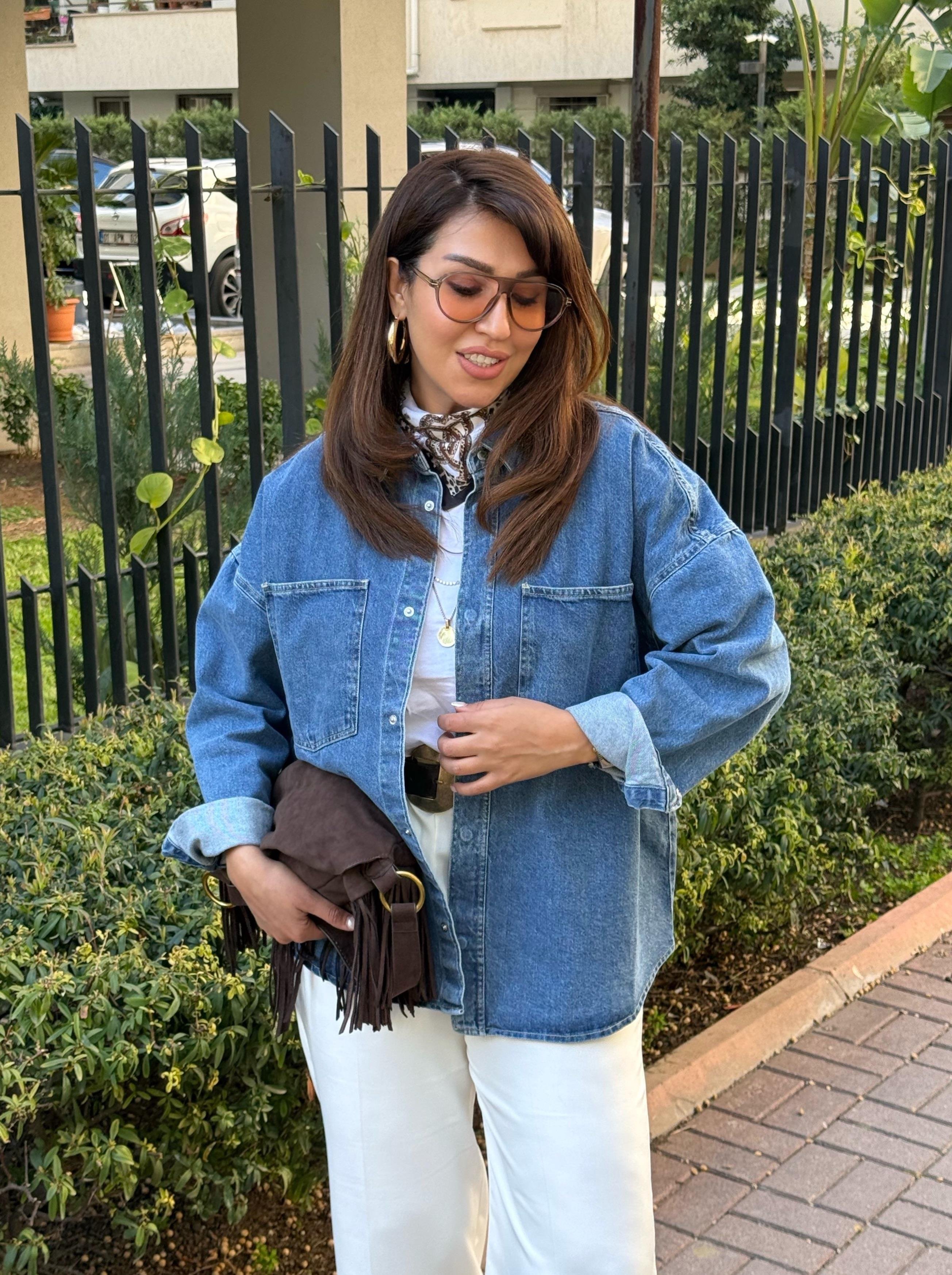Marka Denim Gömlek Mavi