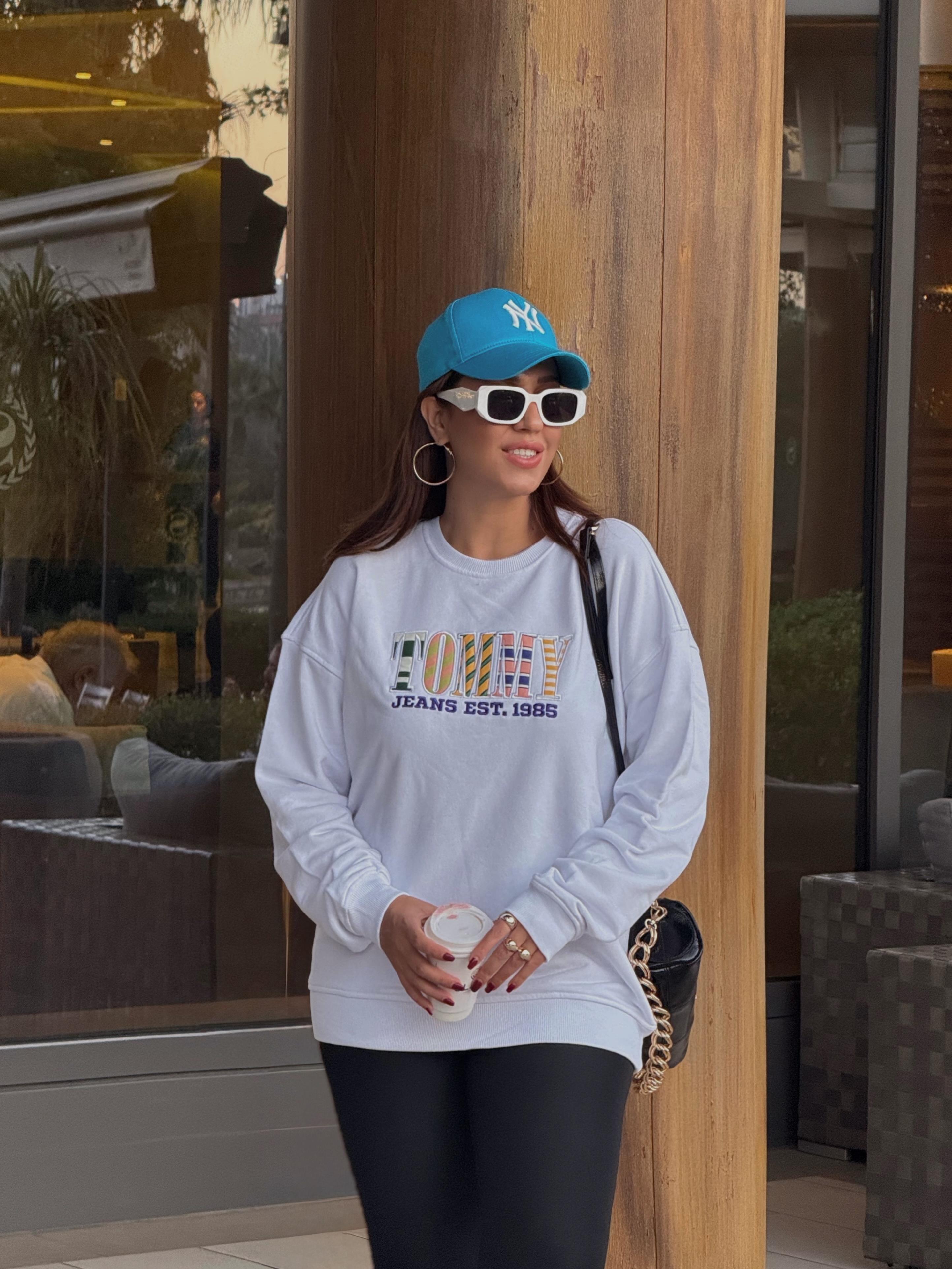 Marka Sweatshirt Beyaz