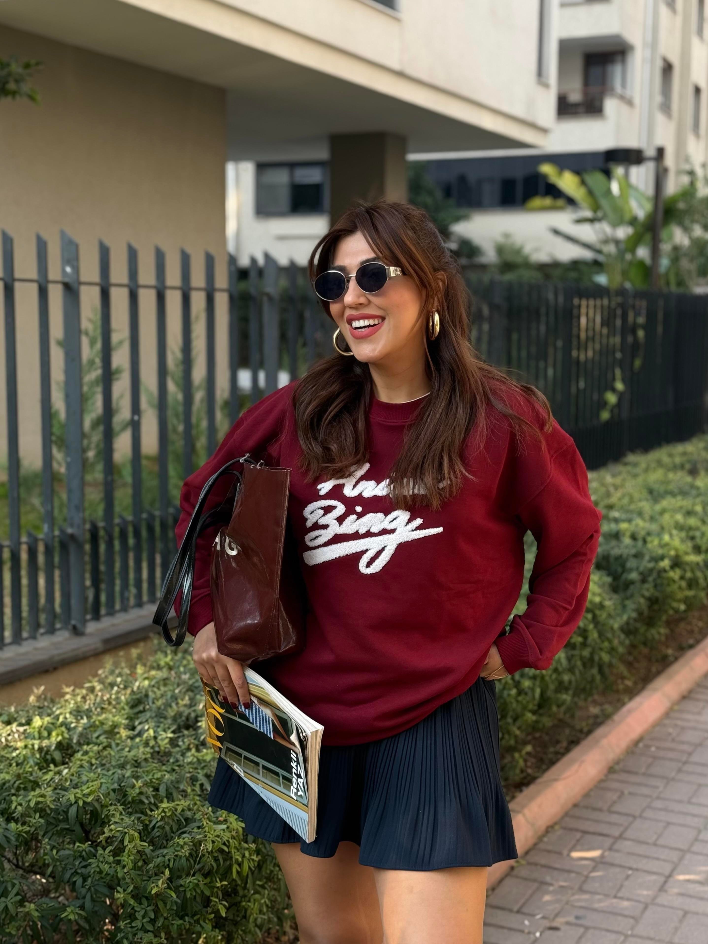 Marka Sweatshirt Bordo 