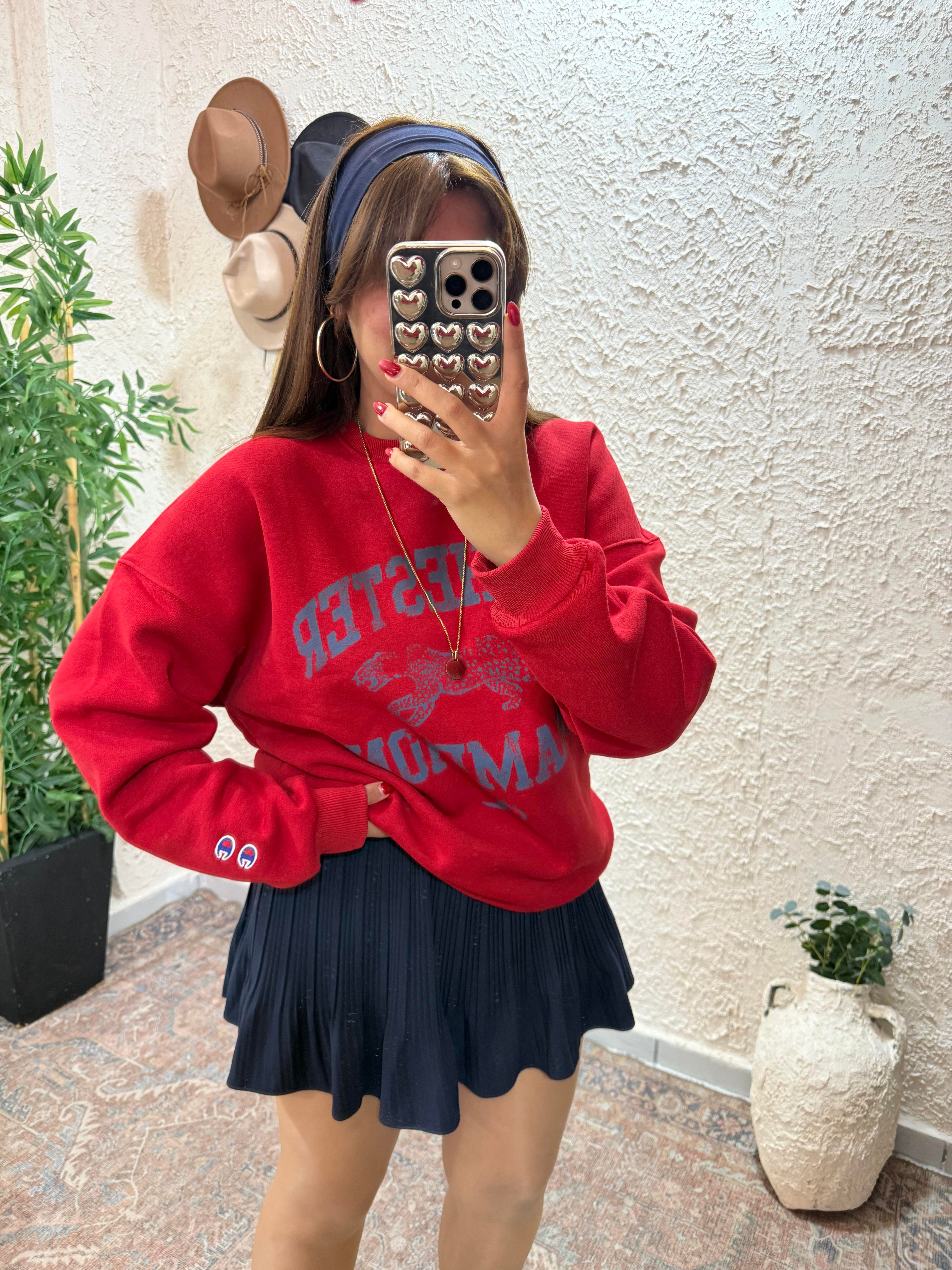 Marka Sweatshirt Kırmızı 
