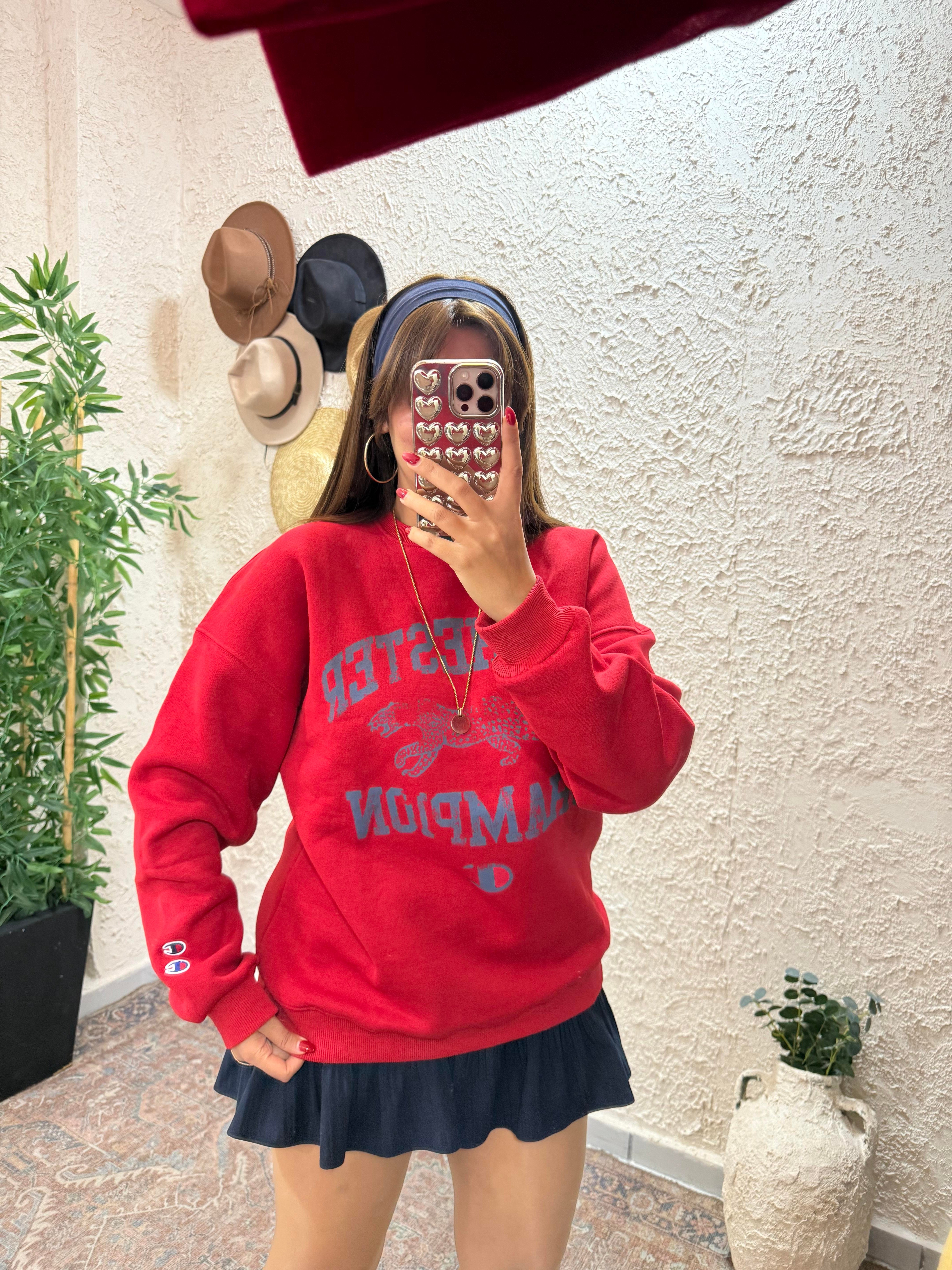 Marka Sweatshirt Kırmızı 