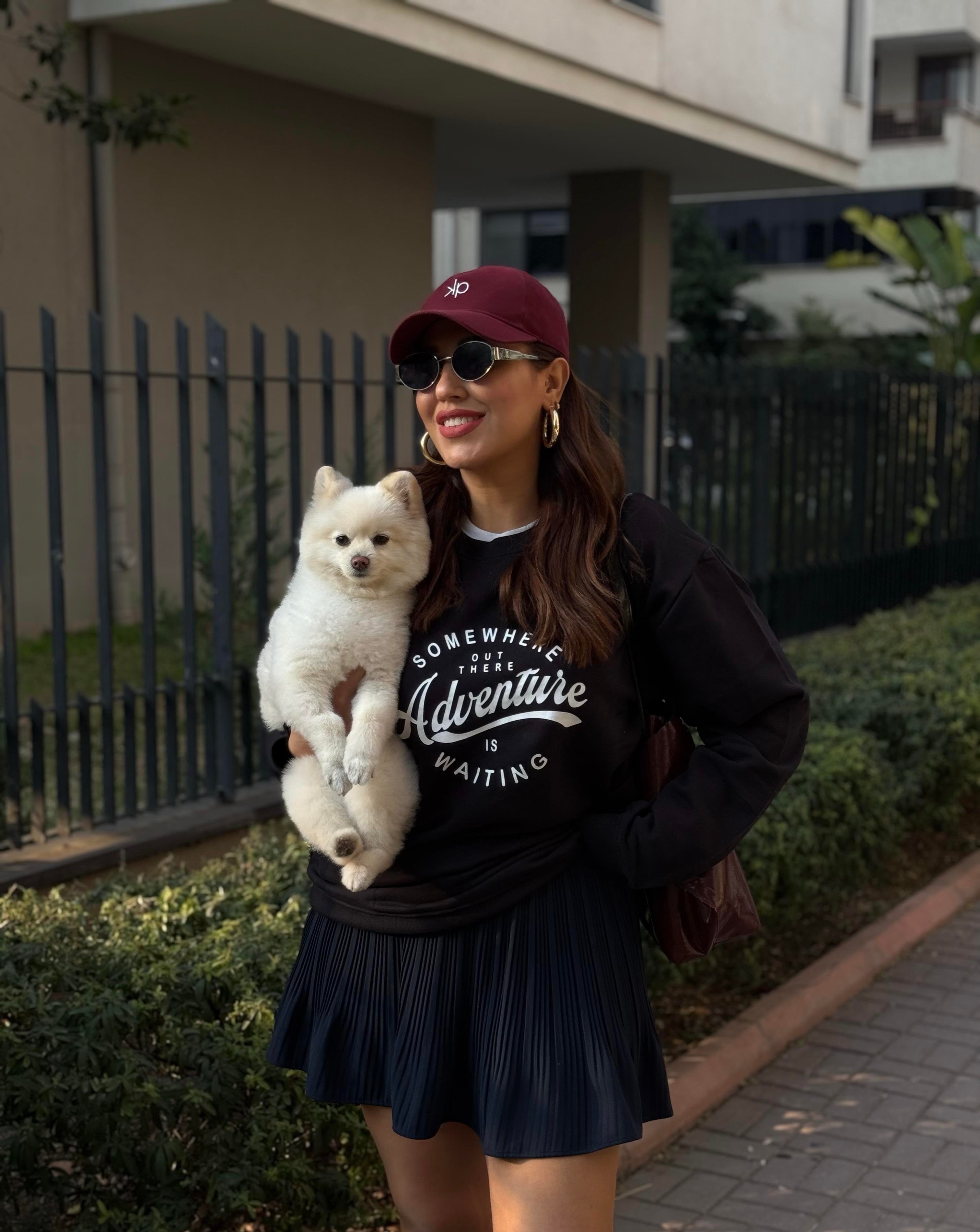 Marka Sweatshirt Oversize Siyah 