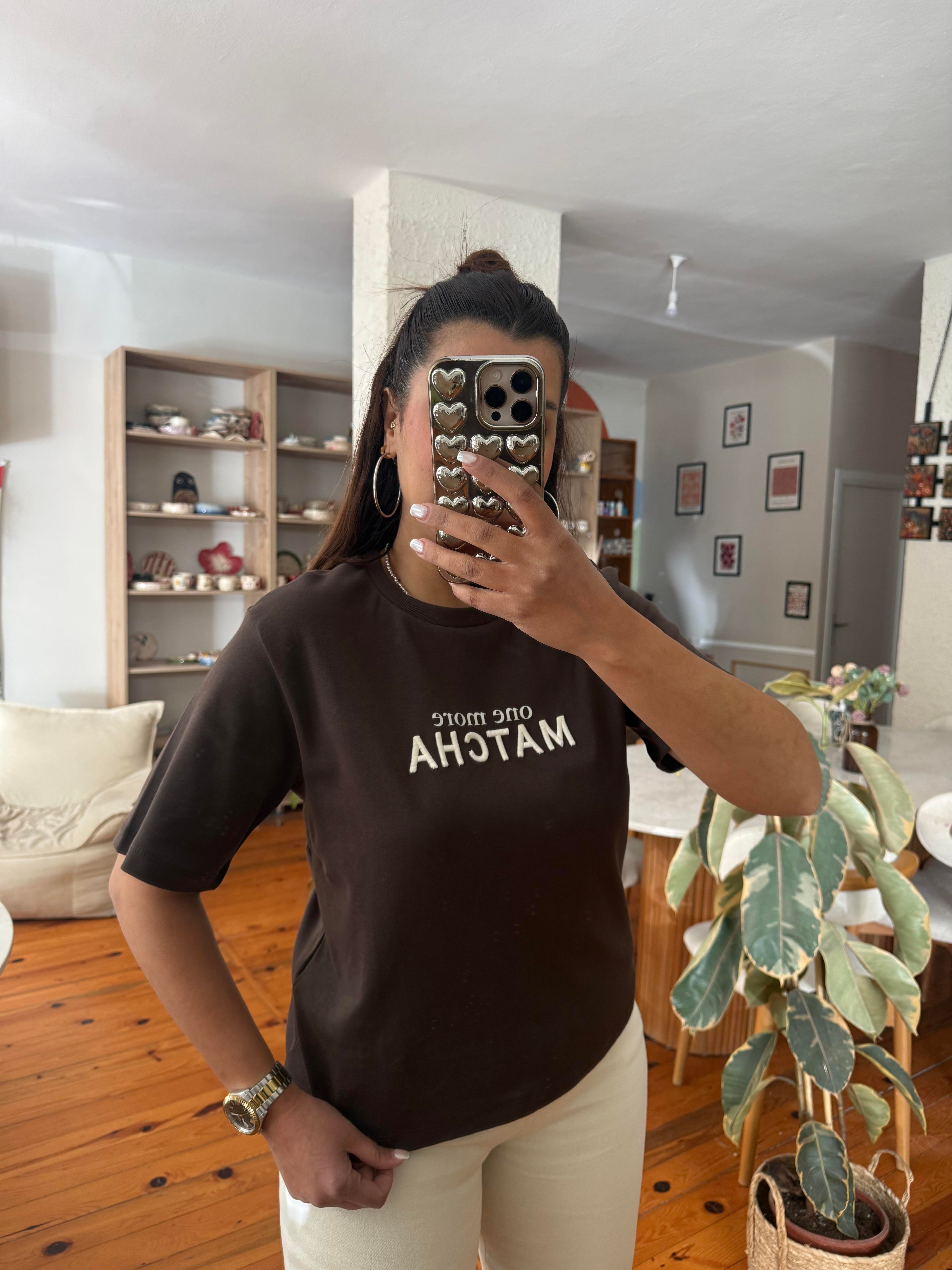 Matcha T-shirt Kahverengi