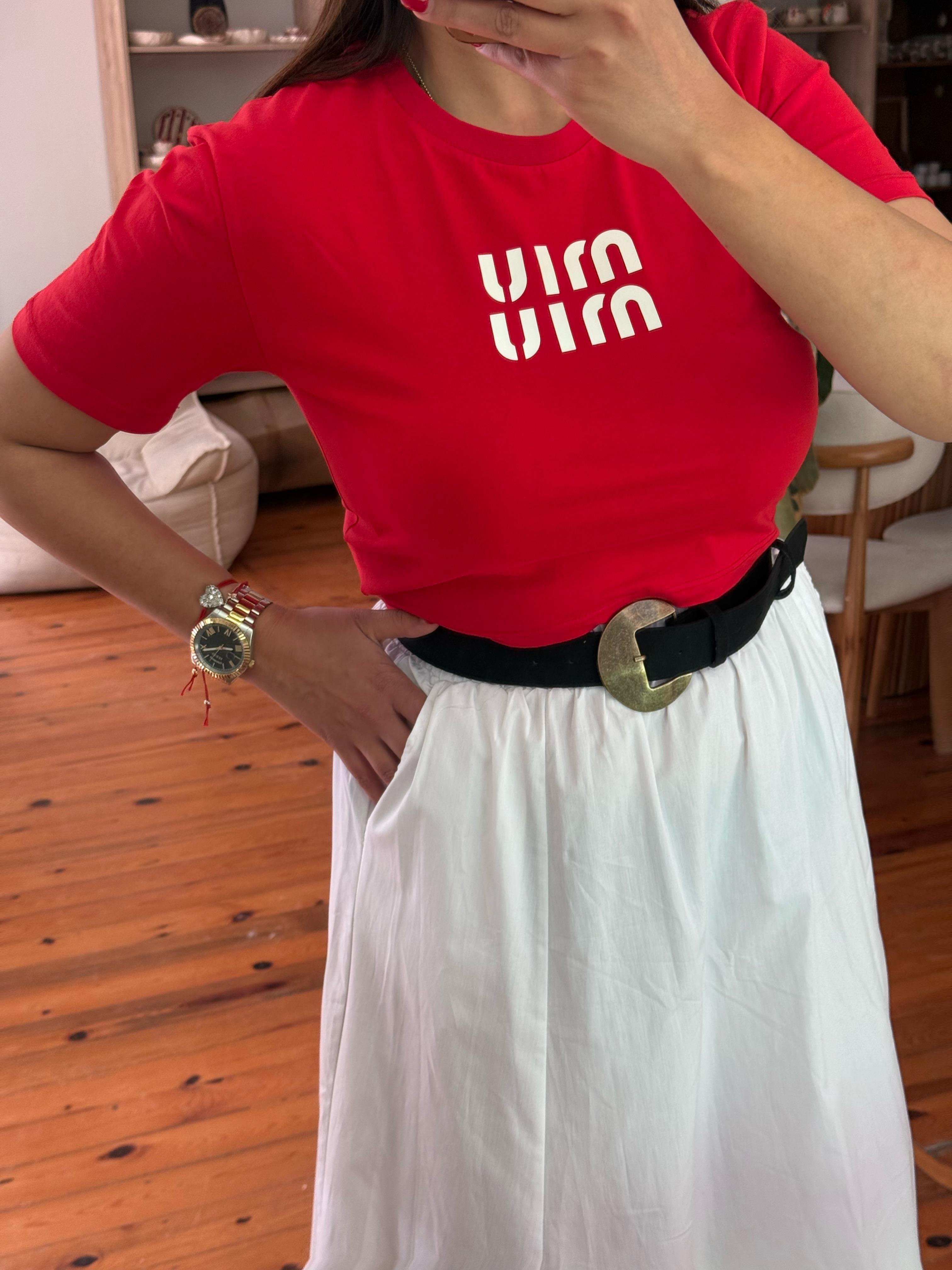 Mıu T-shirt Kırmızı