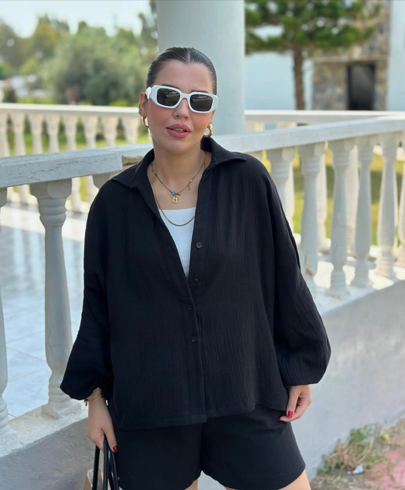 Müslin Şortlu Takım