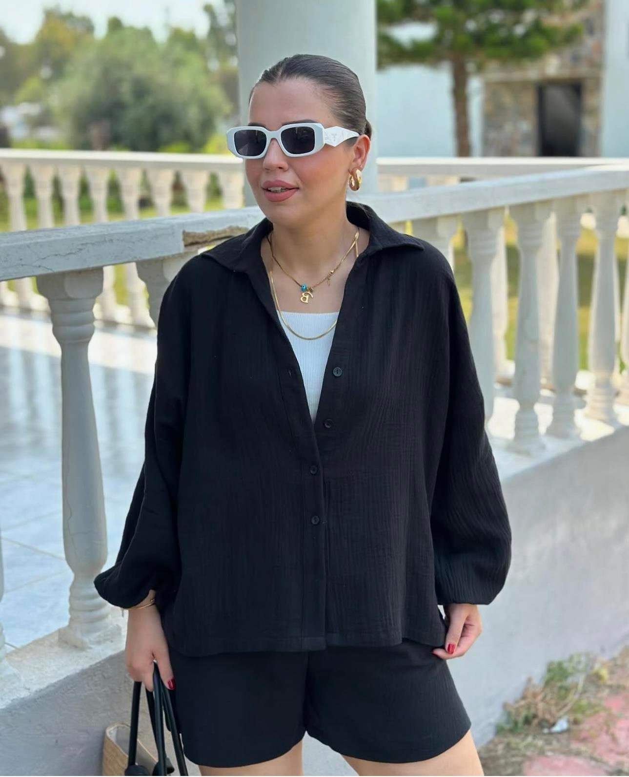 Müslin Şortlu Takım