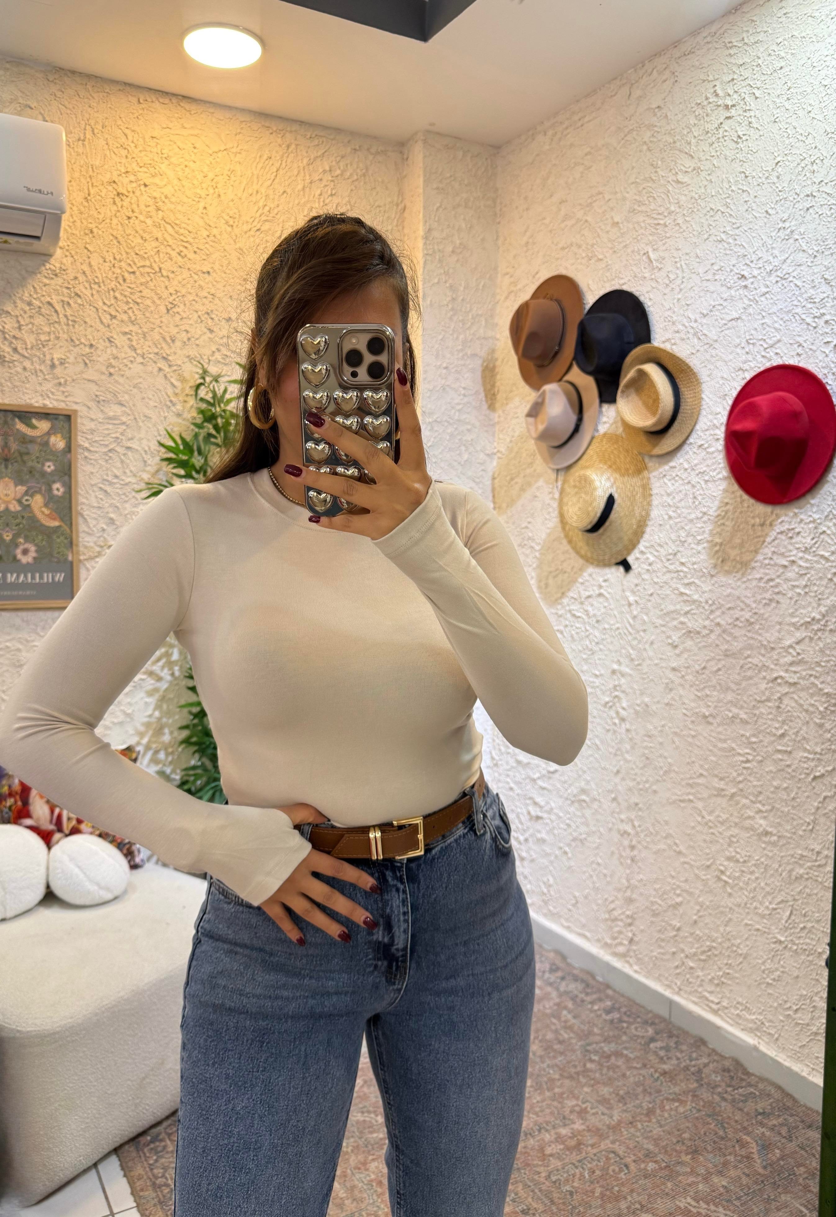 Oysho Parmak Geçirmeli Body Vizon