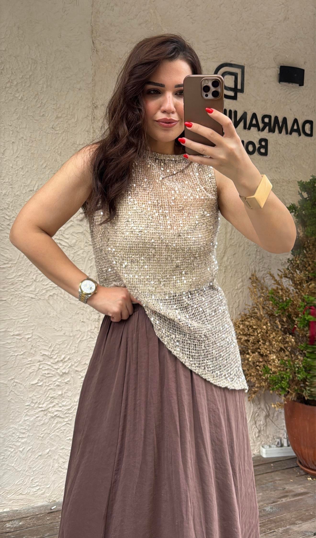 Pullu İşlemeli ZR bluz krem