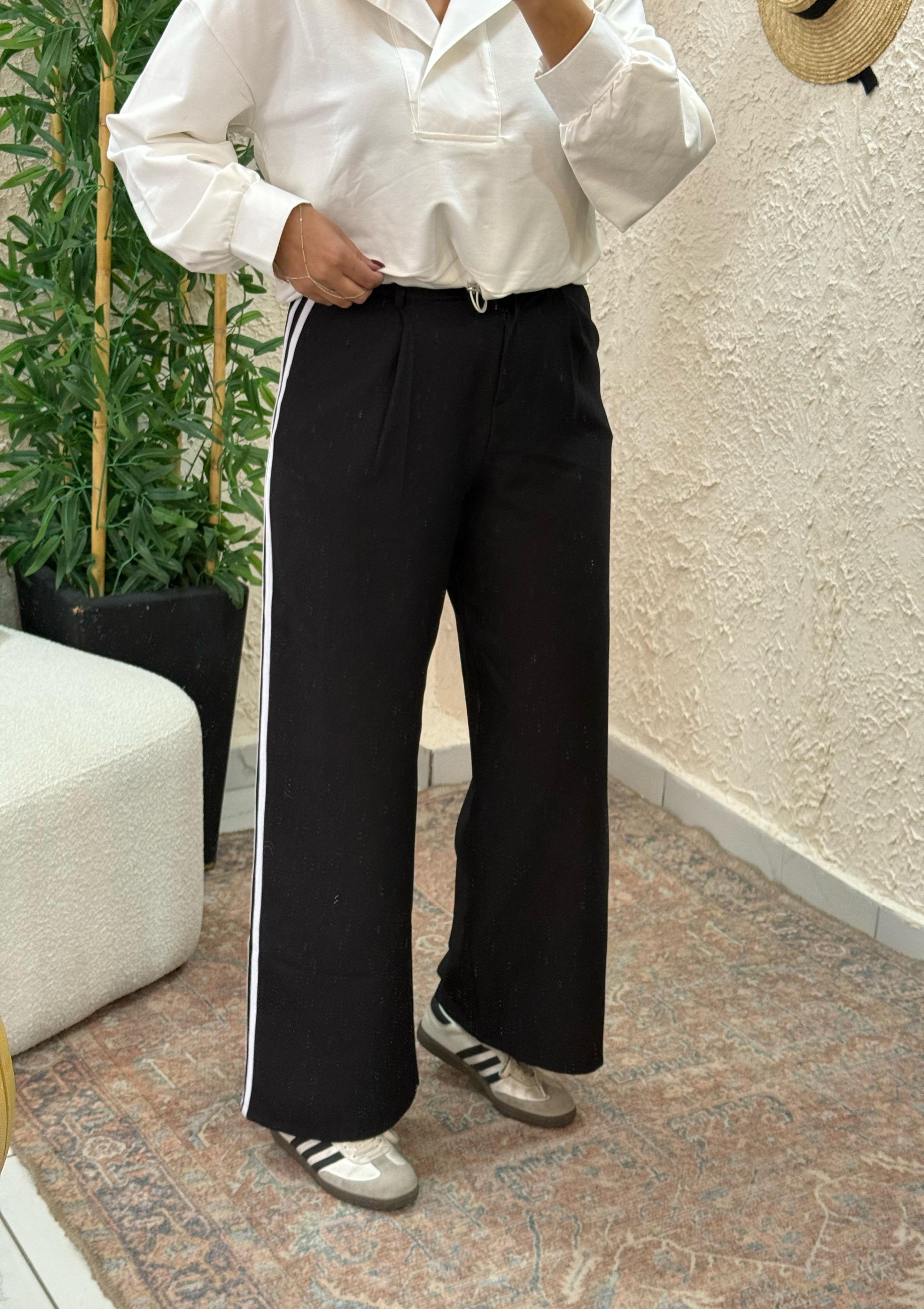 şerit detaylı pantolon