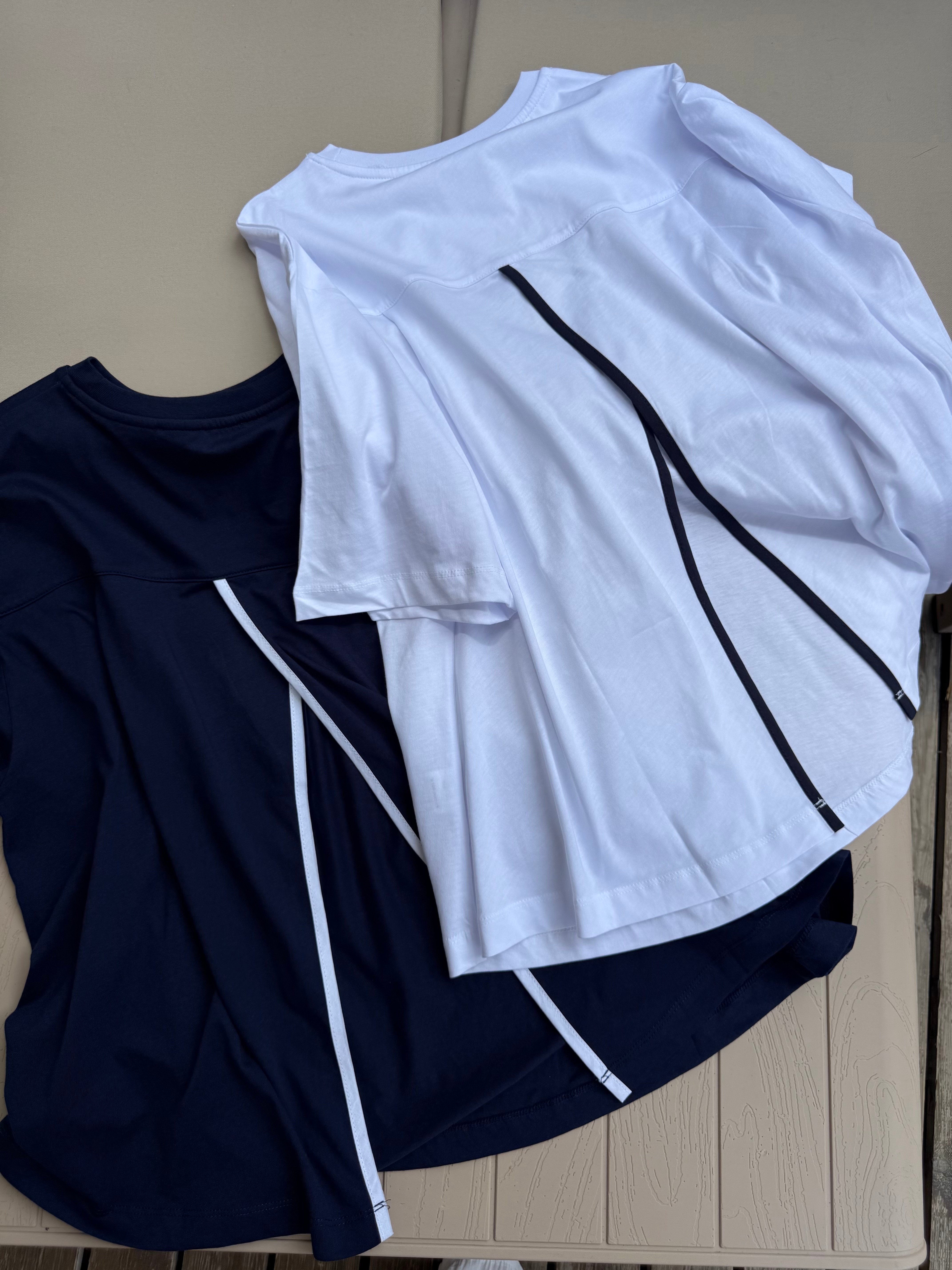 Sırt Detaylı T-shirt Beyaz