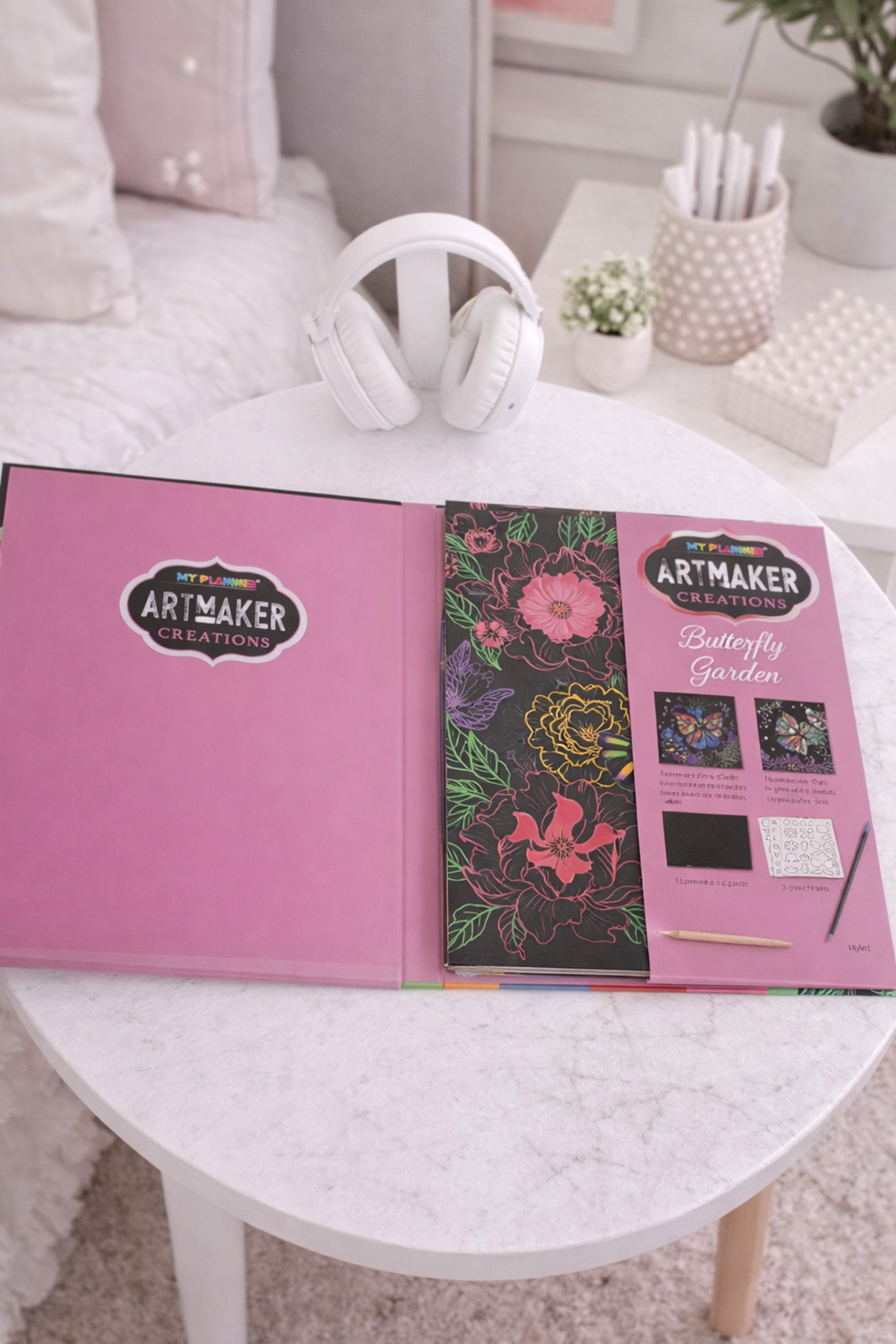 29 Cm Kelebek Bahçesi Kazıma Defter