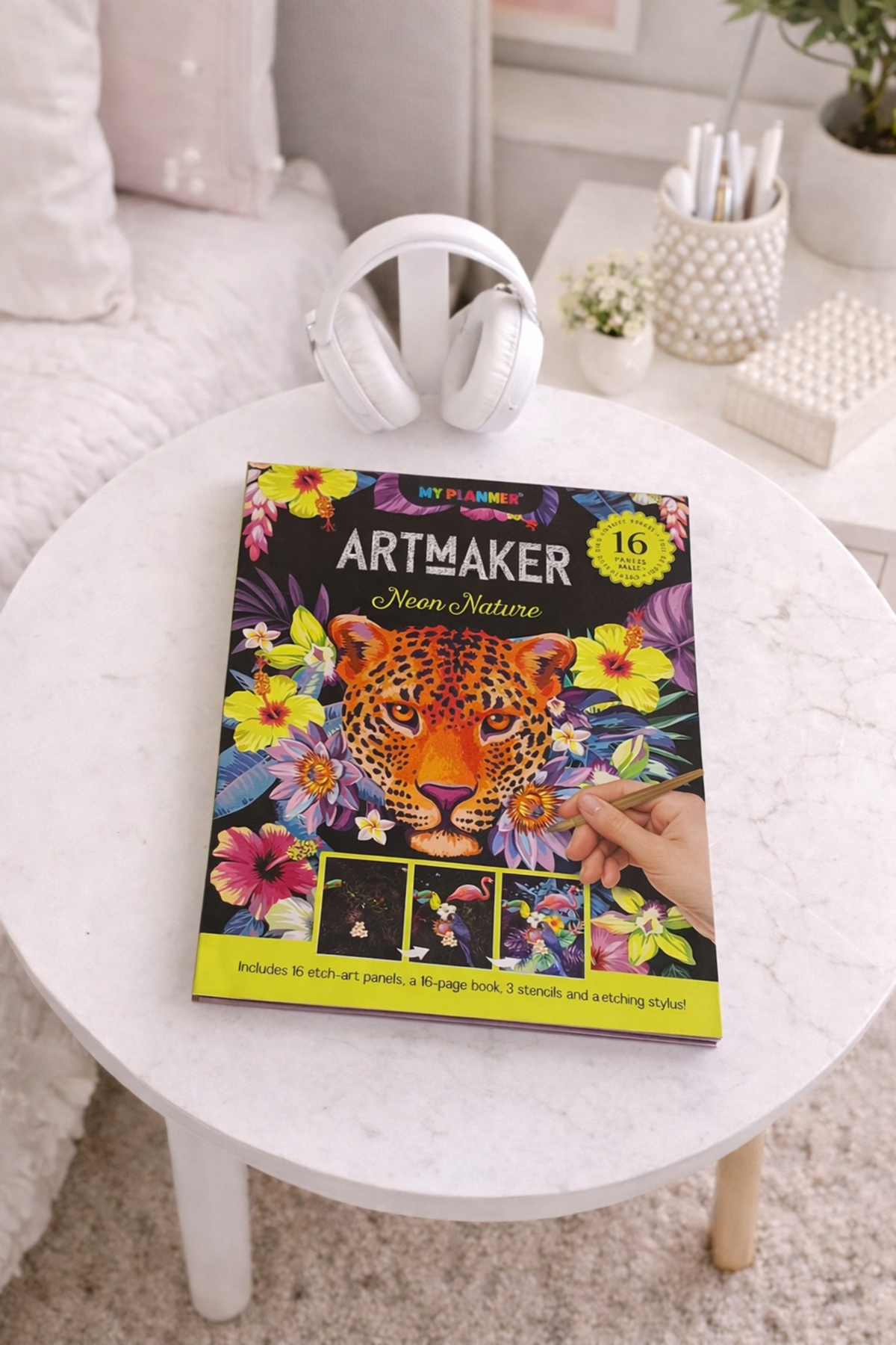 29 Cm Neon Doğa Mandala Kazıma Defter