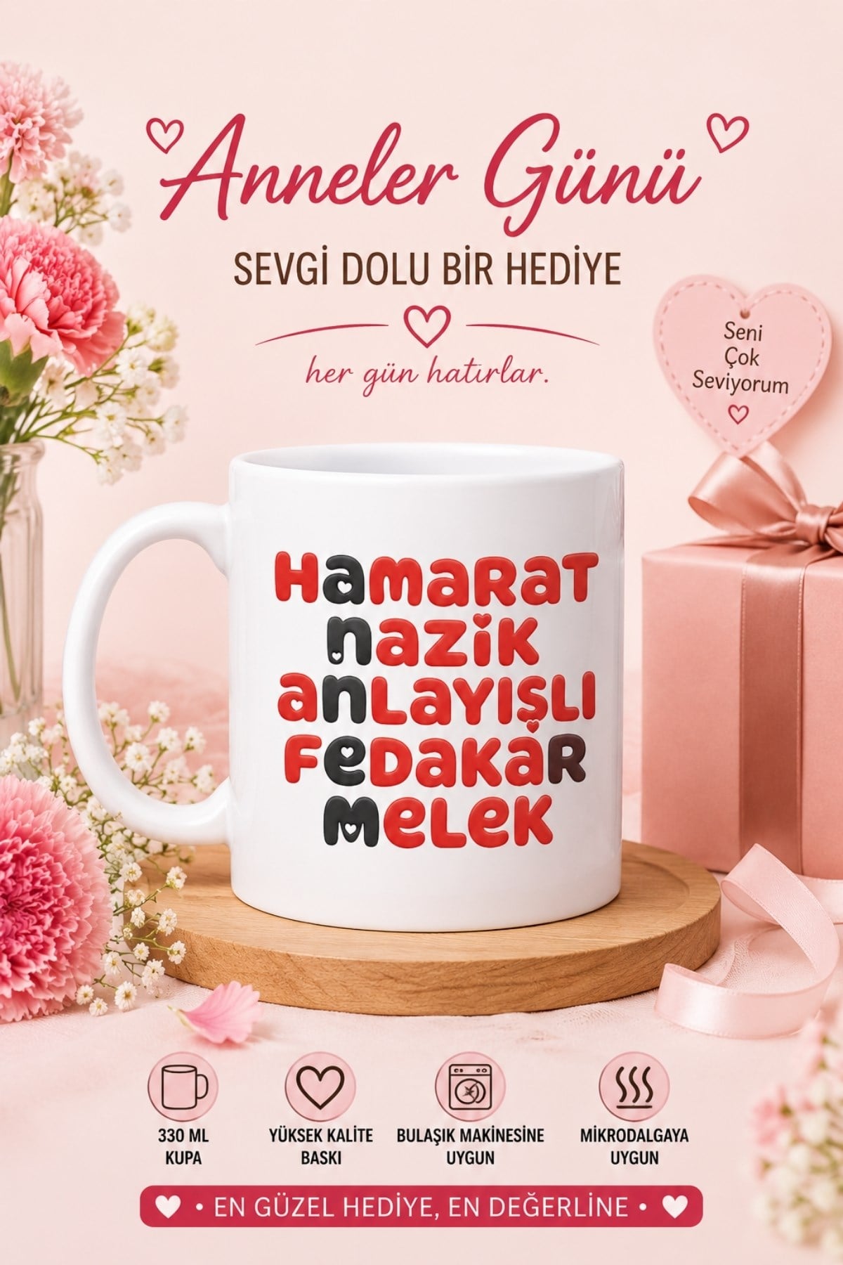 HAMARAT ANNEM BASKI KUPA BARDAK
