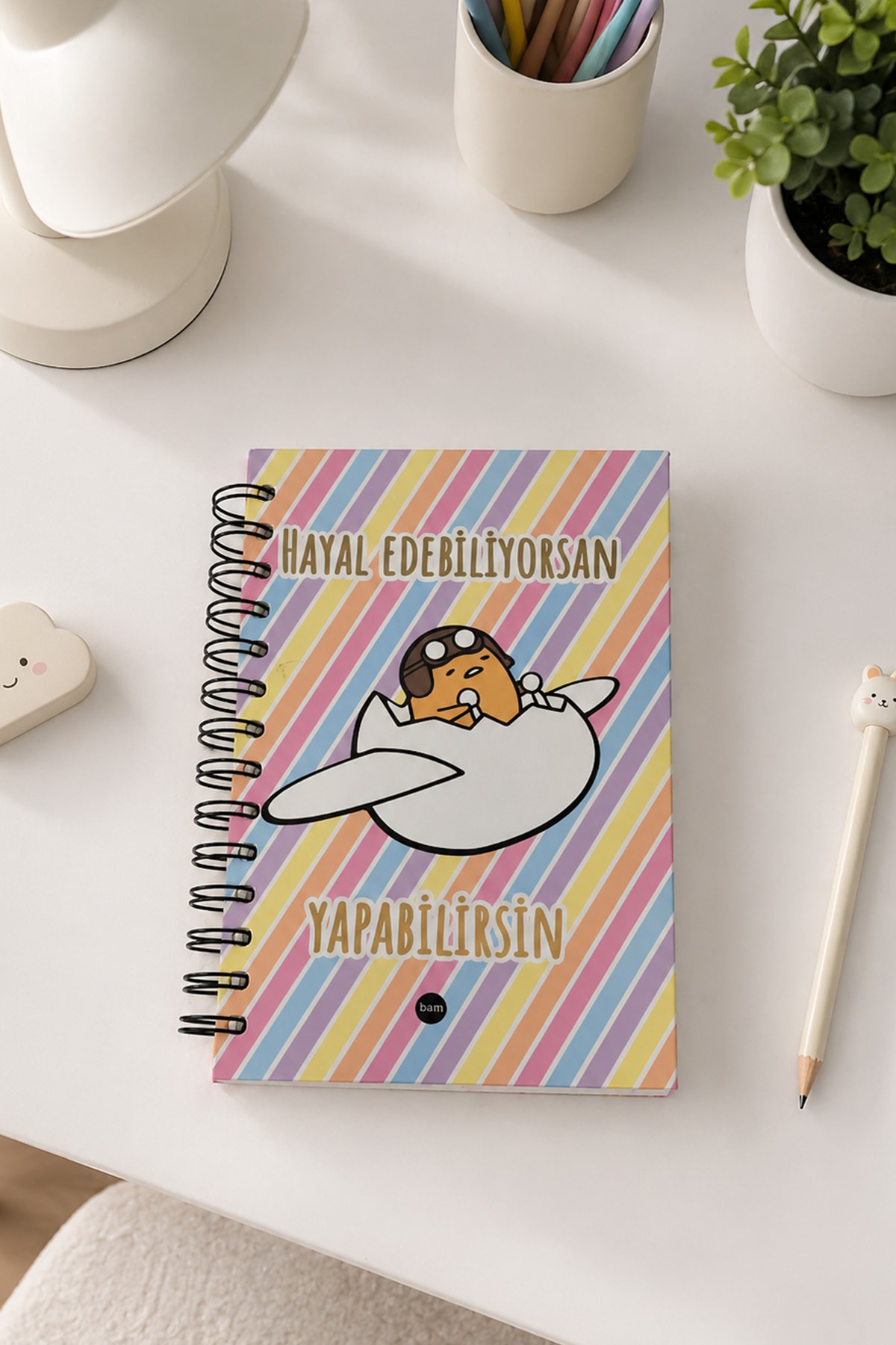HAYAL EDEBİLİYORSAN YAPABİLİRSİN 15*21 SPİRAL DEFTER
