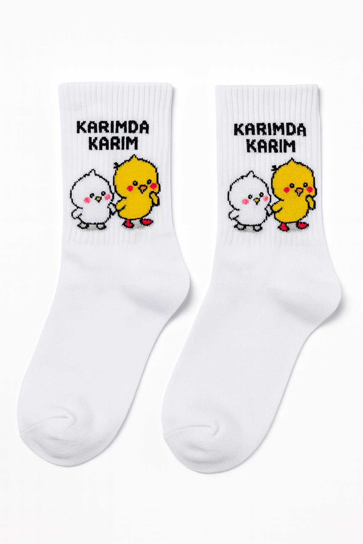 Karım Da Karım Beyaz Çorap
