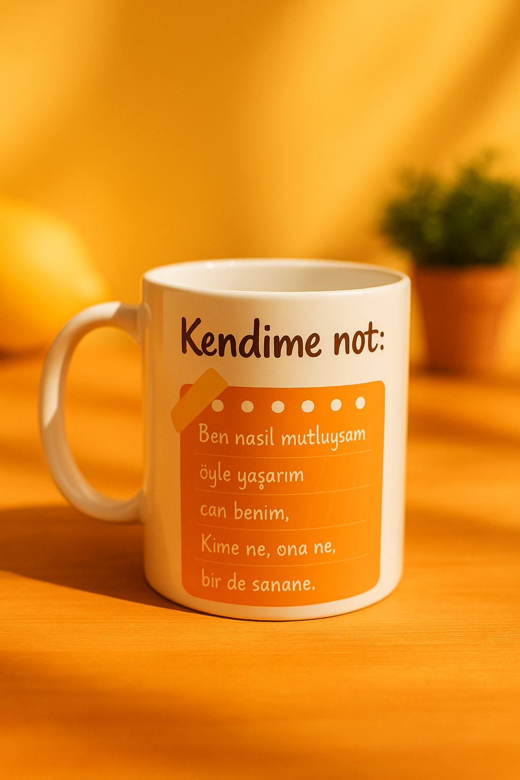 KENDİME NOT: BEN NASIL MUTLUYSAM... BARDAK