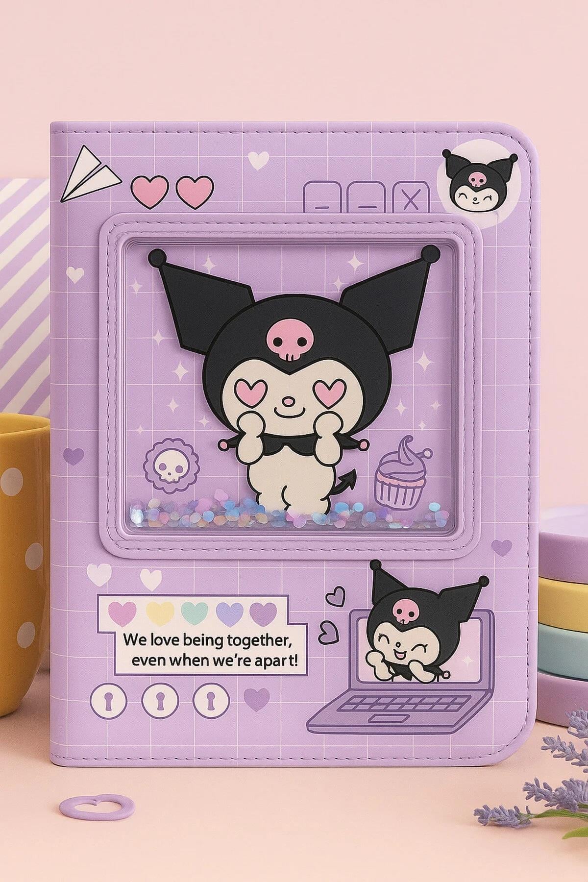 KUROMİ PULLU SULU DEFTER MOR
