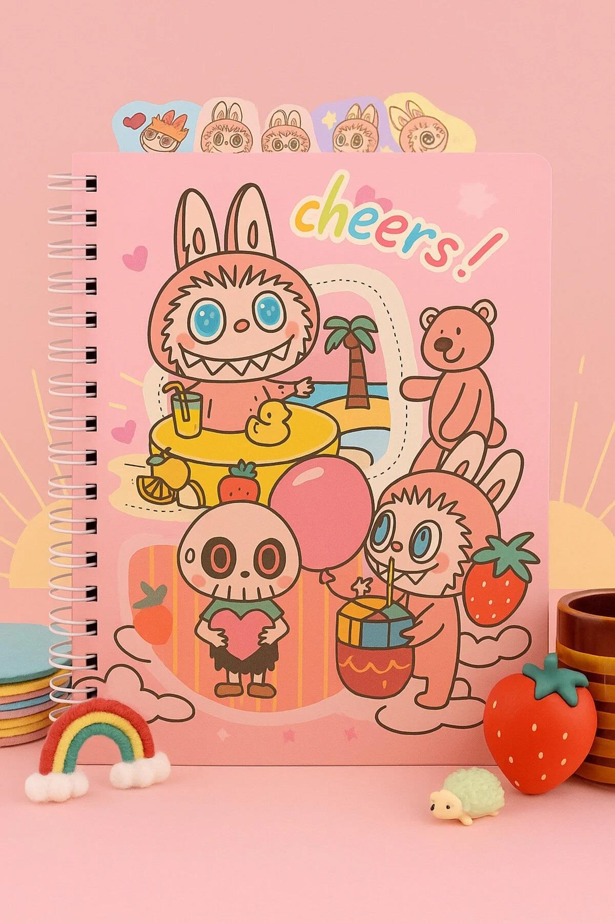 LABUBU SERT KAPAK MIKNATISLI DEFTER YAVRUAĞZI