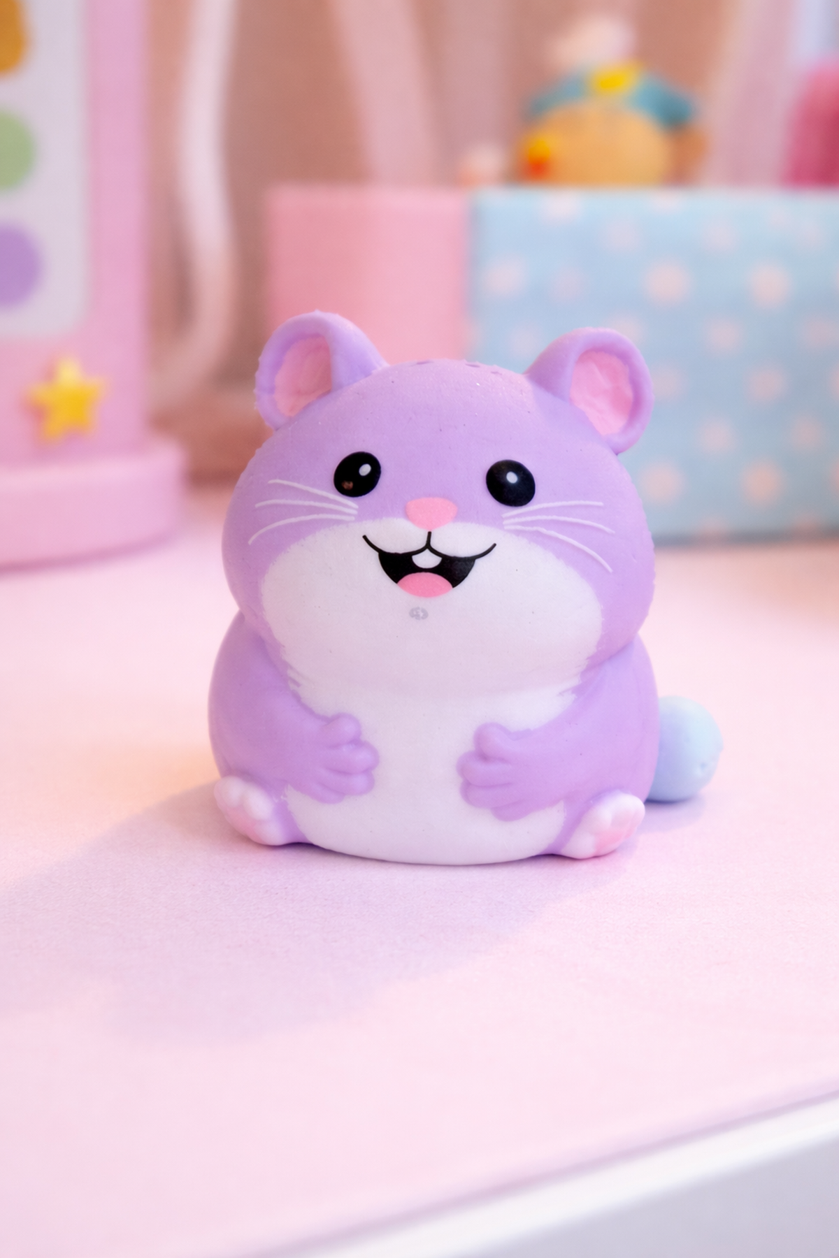 Mor Oturan Squishy Fare