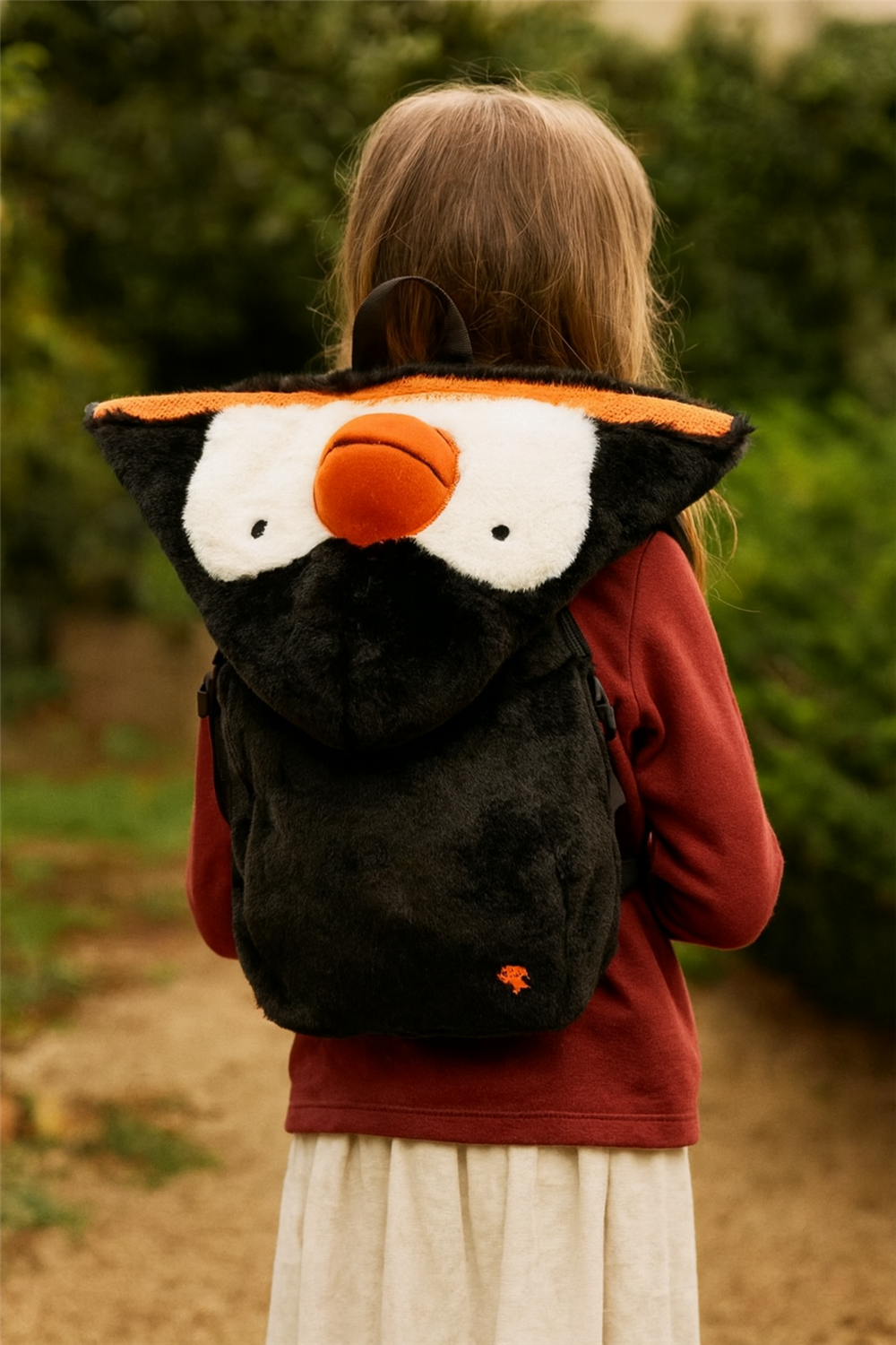 Morikukko Penguen Kapüşonlu Sırt Çantası