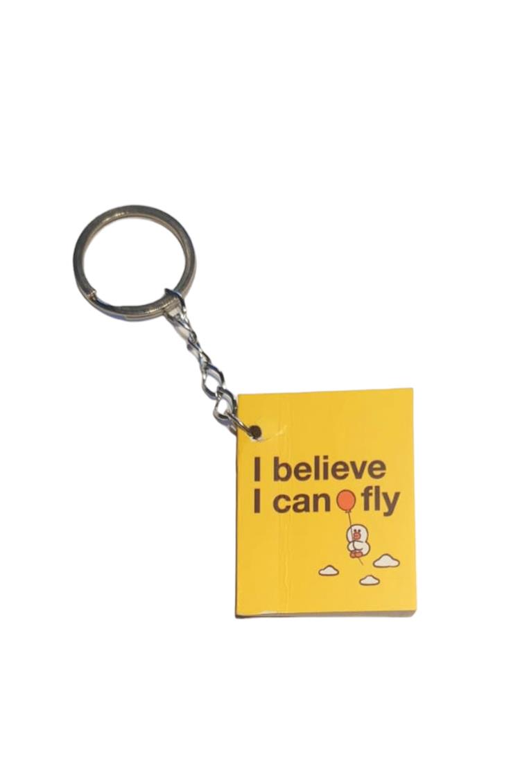Mottolu Anahtarlık -  I believe I can Fly