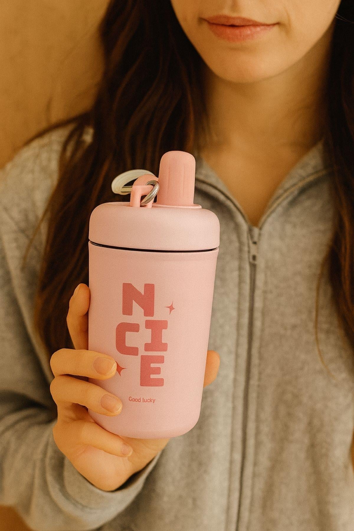 NICE PEMBE MİNİ TERMOS