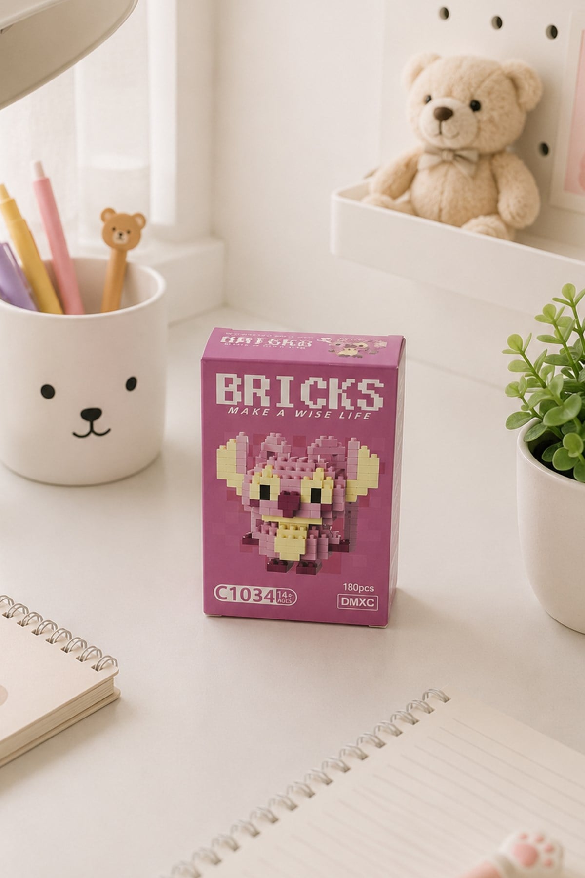 Pembe Stitch Karakterli Bricks Lego