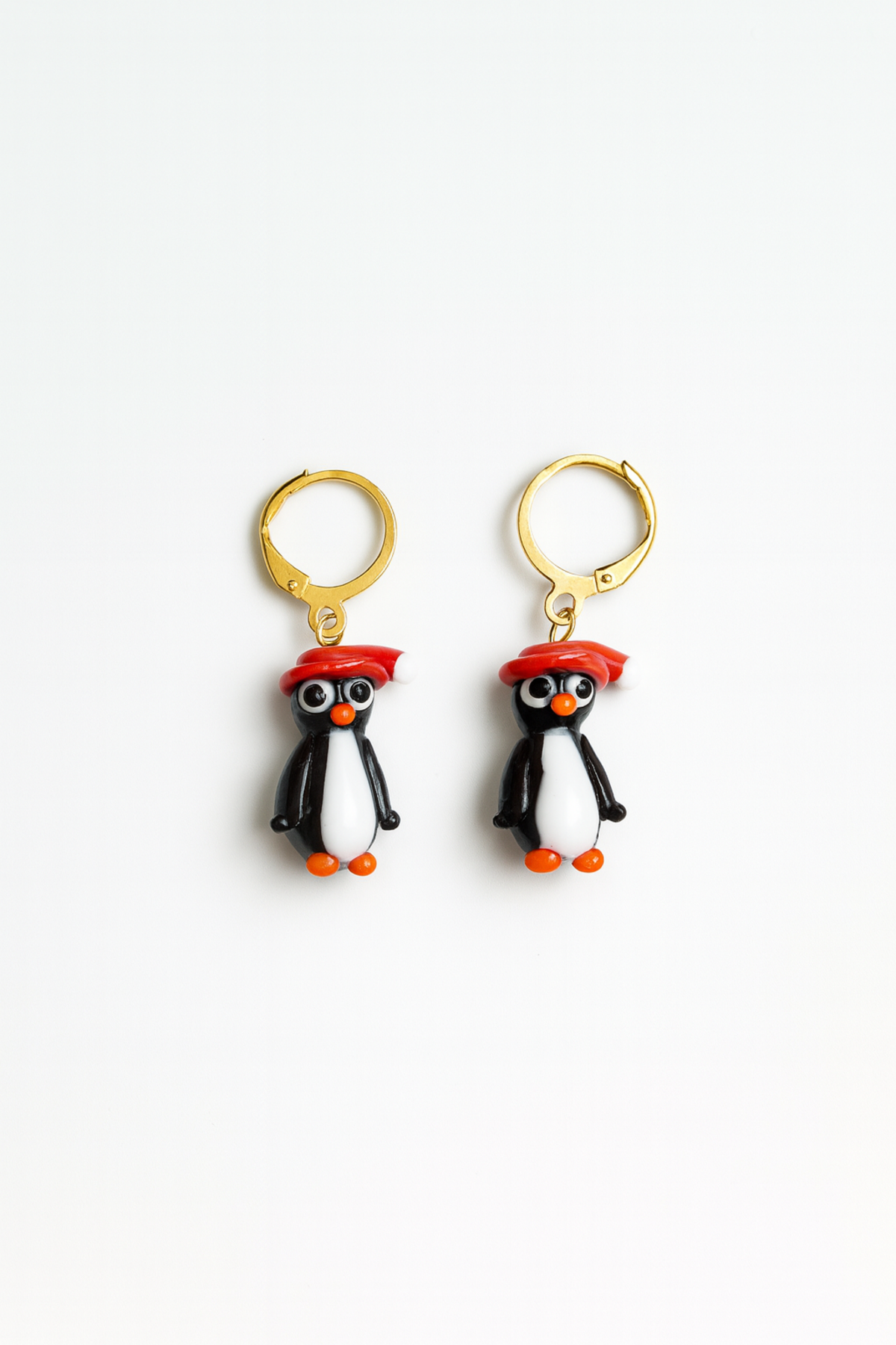 Şapkalı Penguen Küpe