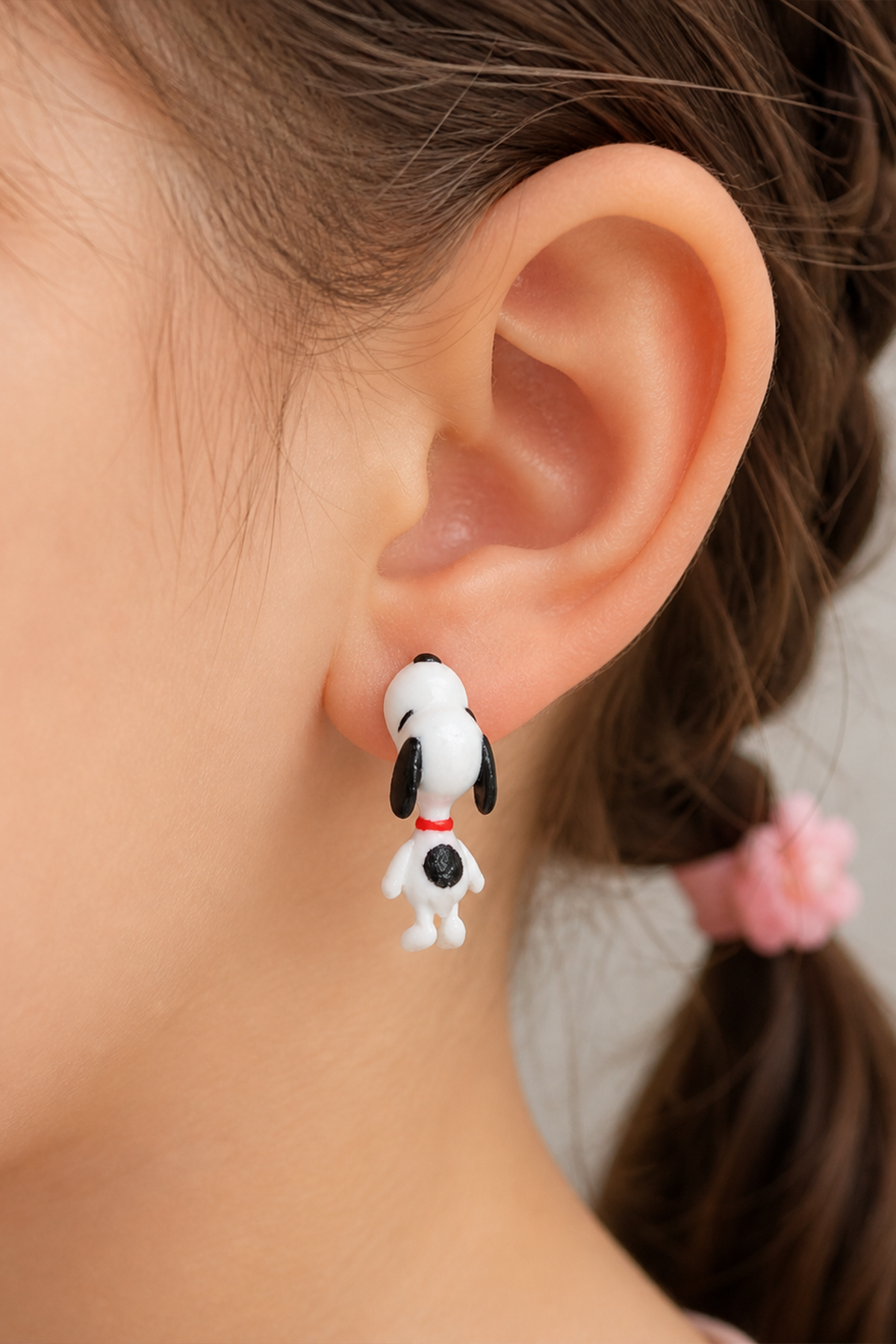 Snoppy 3 D Küpe