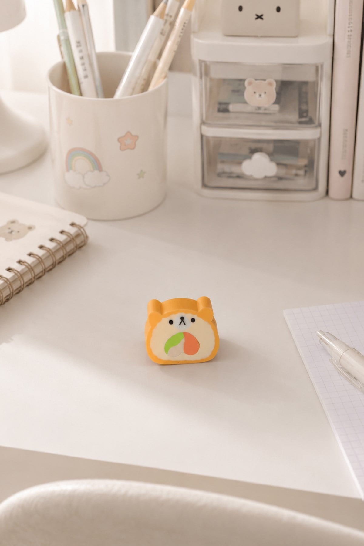 Sushi Turuncu Ayıcık Silgi 2,5 cm