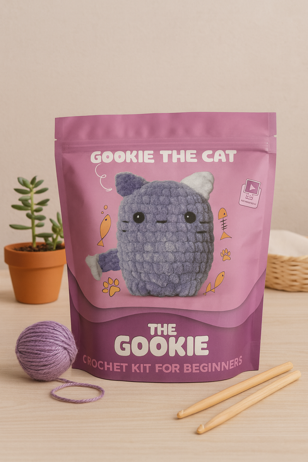 THE GOOKIE AMIGURUMI CROCHET KITS CAT