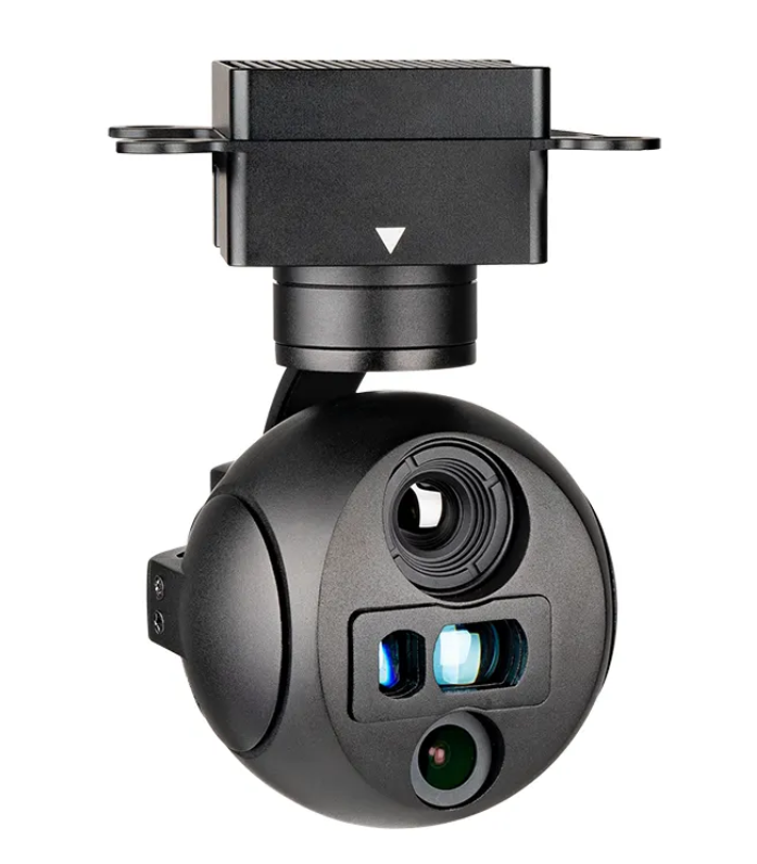 A609R Ultra Kompakt En Hafif Üç Sensörlü 3 Eksenli EO/IR ve LRF Gimbal Kamera