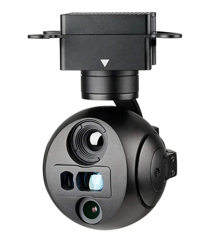 A609R Ultra Kompakt En Hafif Üç Sensörlü 3 Eksenli EO/IR ve LRF Gimbal Kamera