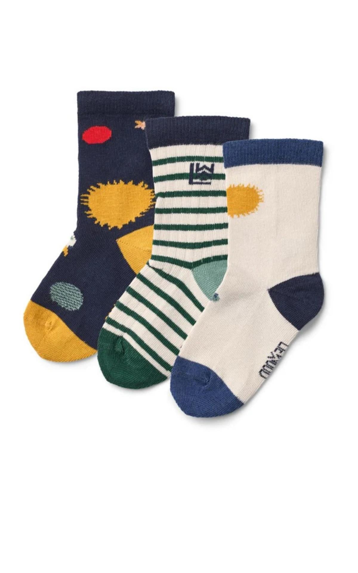 KİDORABLE UZAY ÇOCUK ÇORABI – 3'LÜ SET