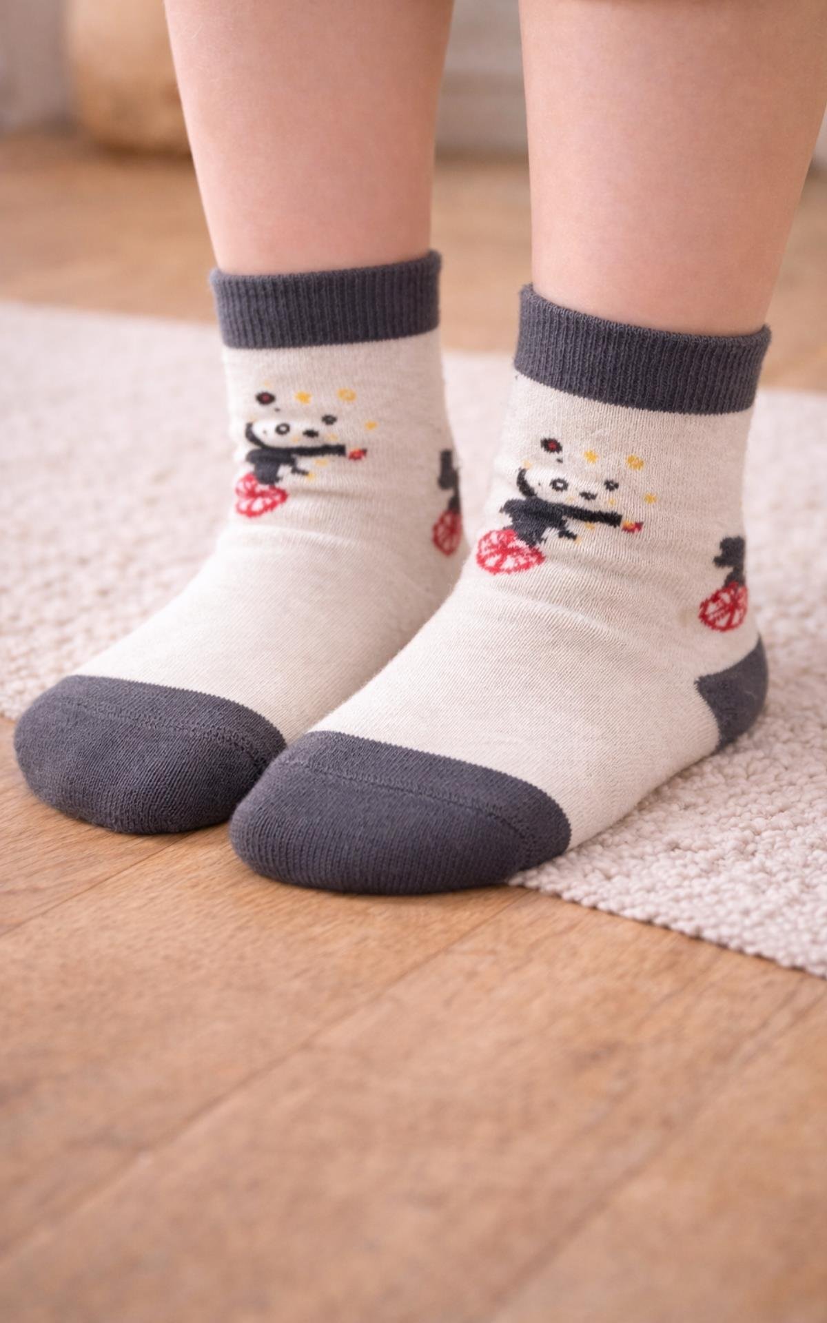 Sevimli Panda Karakterli Çocuk Çorabı 2'li