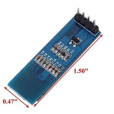 128x32 Oled Lcd Ekran 0.91'' Inch SSD1306 (Arduino Uyumlu)