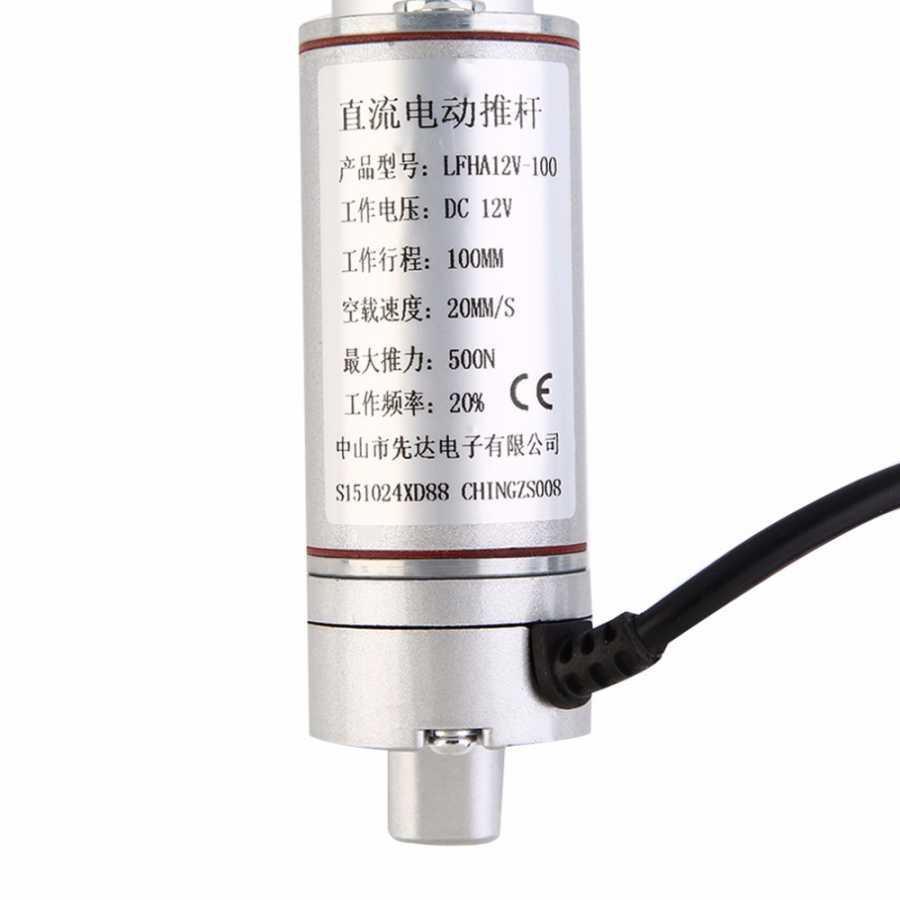 12V 100mm Lineer Motor - Lineer Aktüatör Motor
