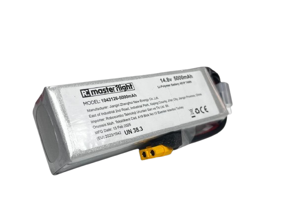 14.4V Li-po Pil - 5000mah 40C 4s Lityum Polymer Batarya
