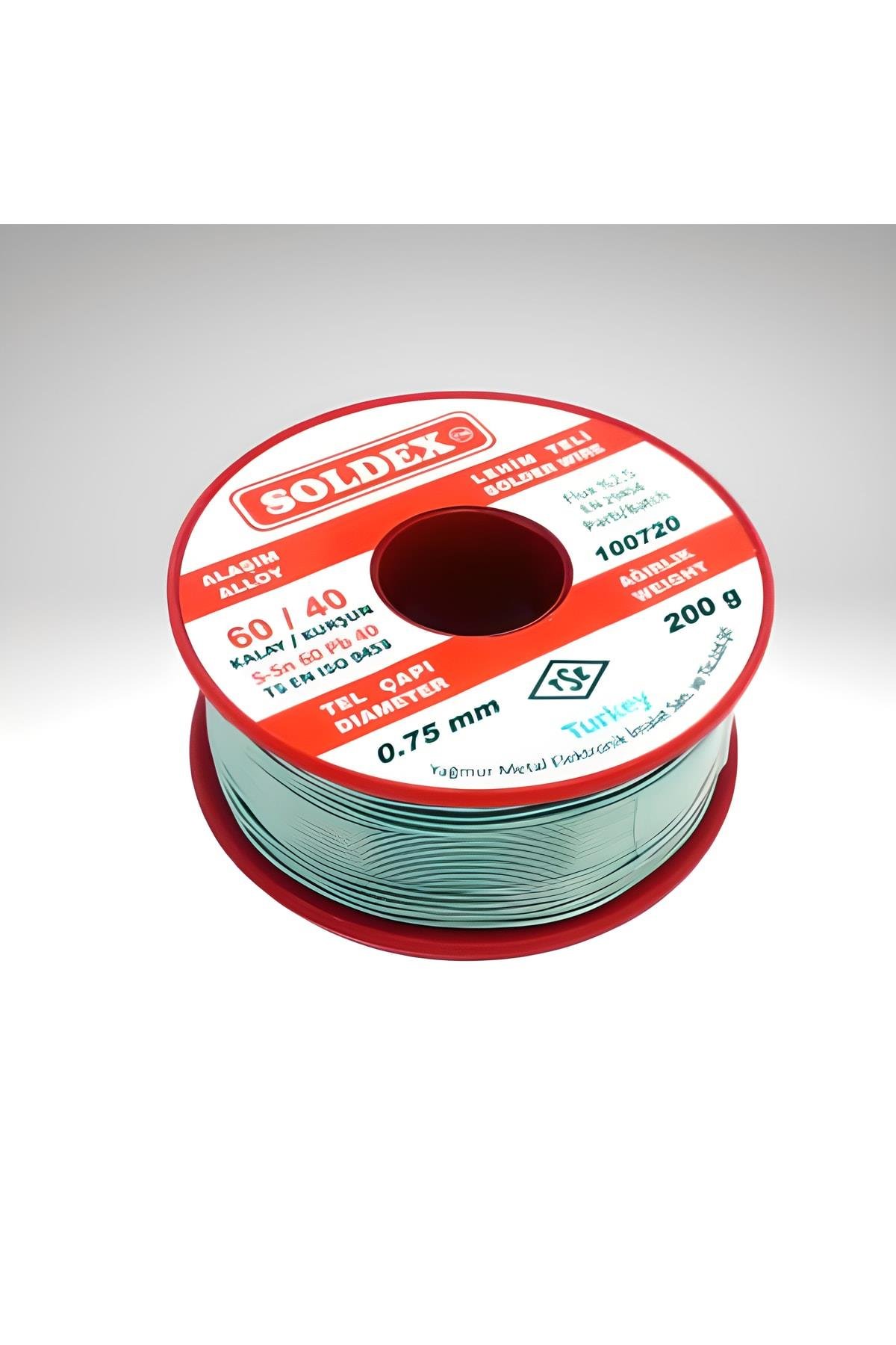 200g 0,75mm Lehim Teli (%60 Kalay / %40 Kurşun)