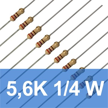 5.6K 1/4W Direnç (10 Adet)